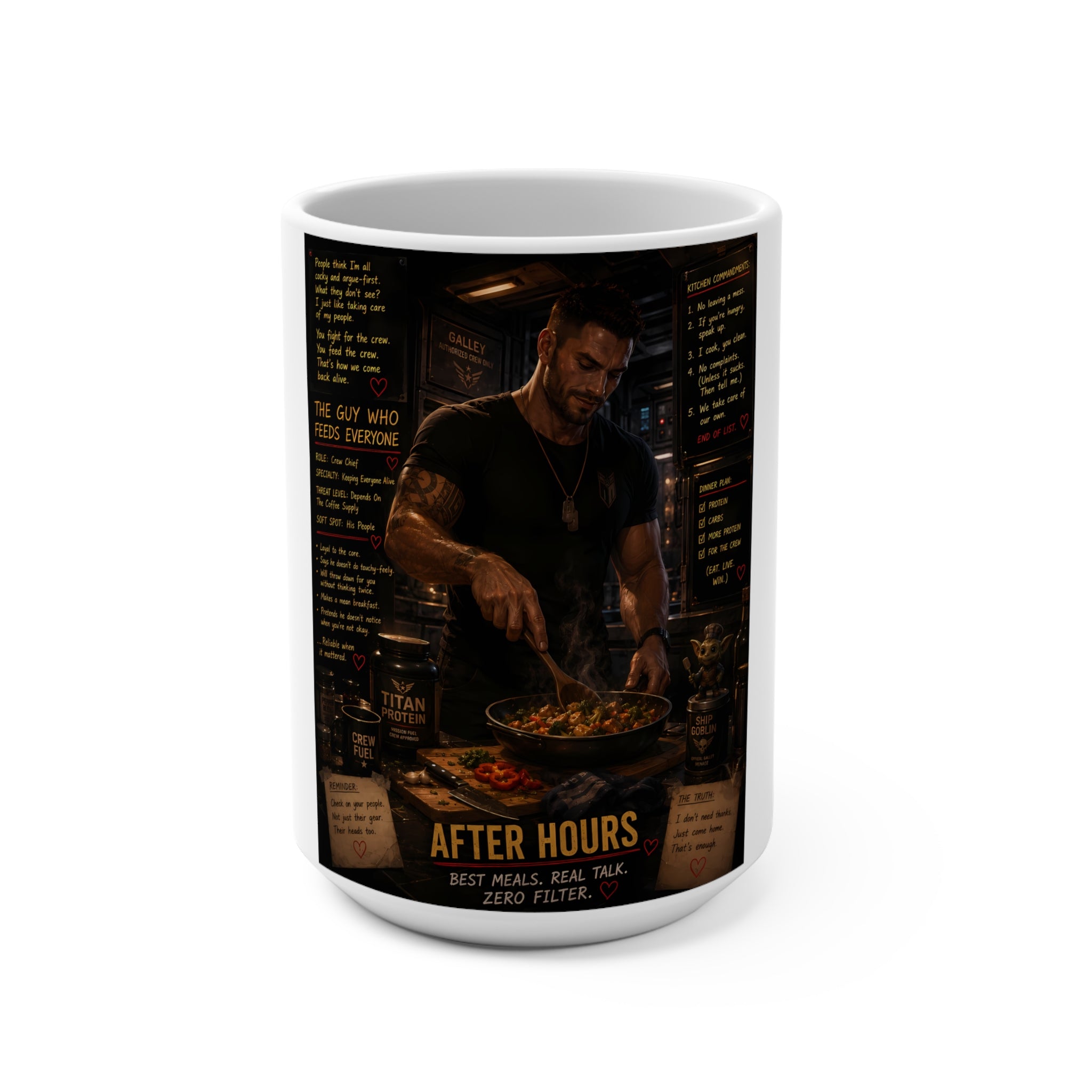 After Hours Chef 15oz Mug — Night Cook Motivation & Recipe Design