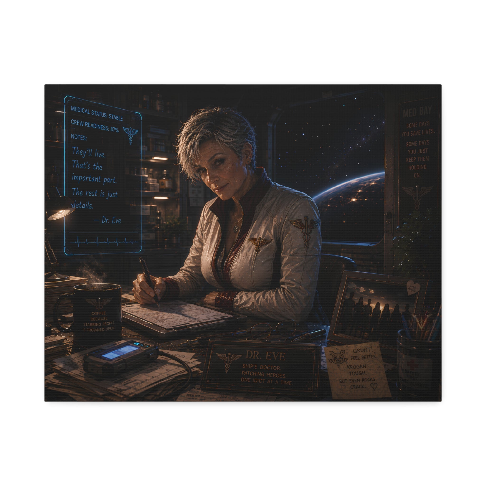 Holding the Line — Canvas Wall Art