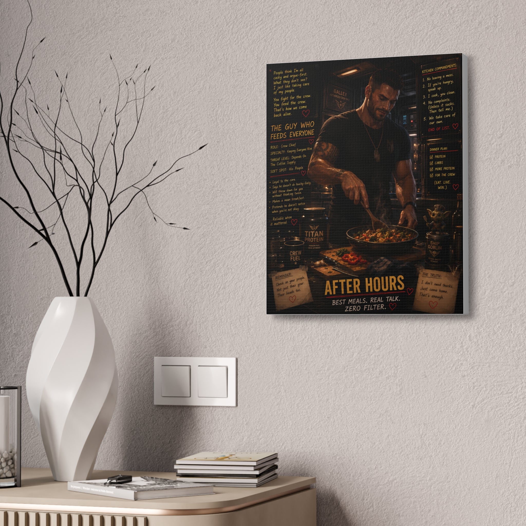 After Hours Off Duty — Canvas Wall Art