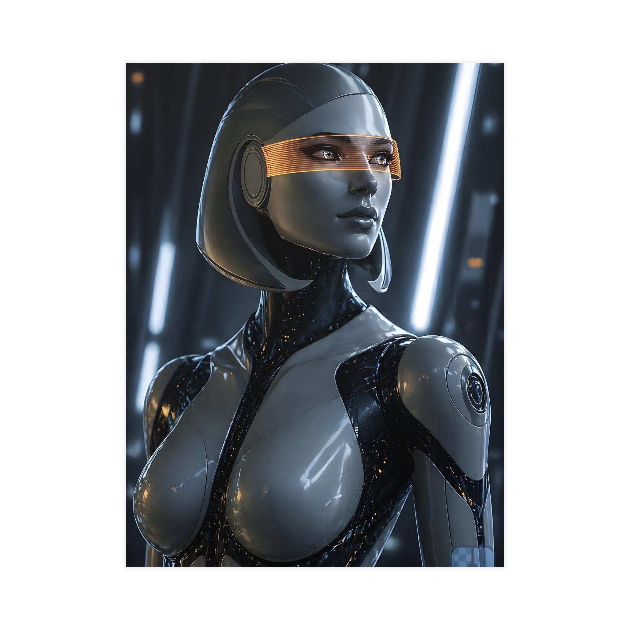 Synthetic Awakening — EDI Fan Art Matte Poster | Mass Effect Wall Art