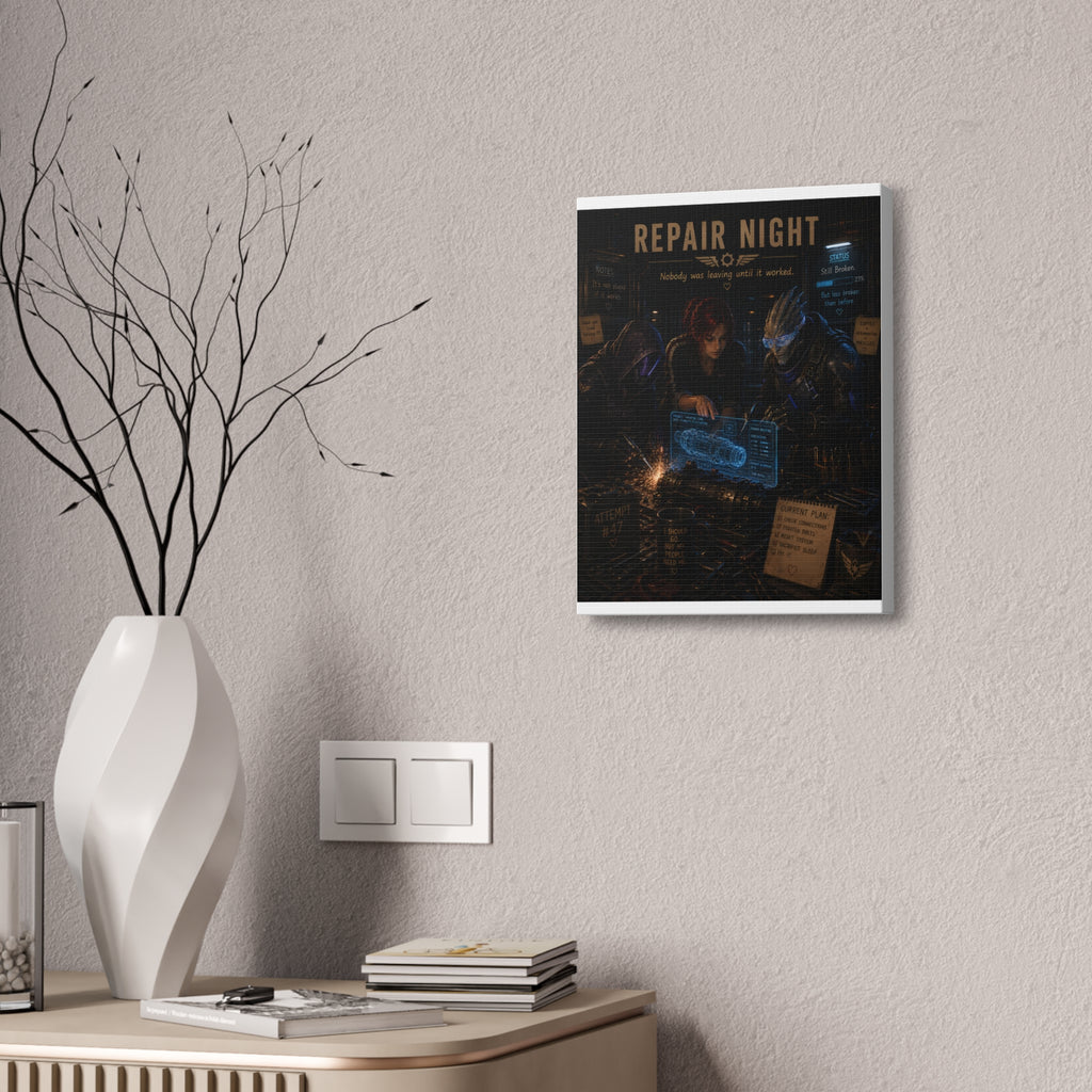 Repair Night — Canvas Wall Art