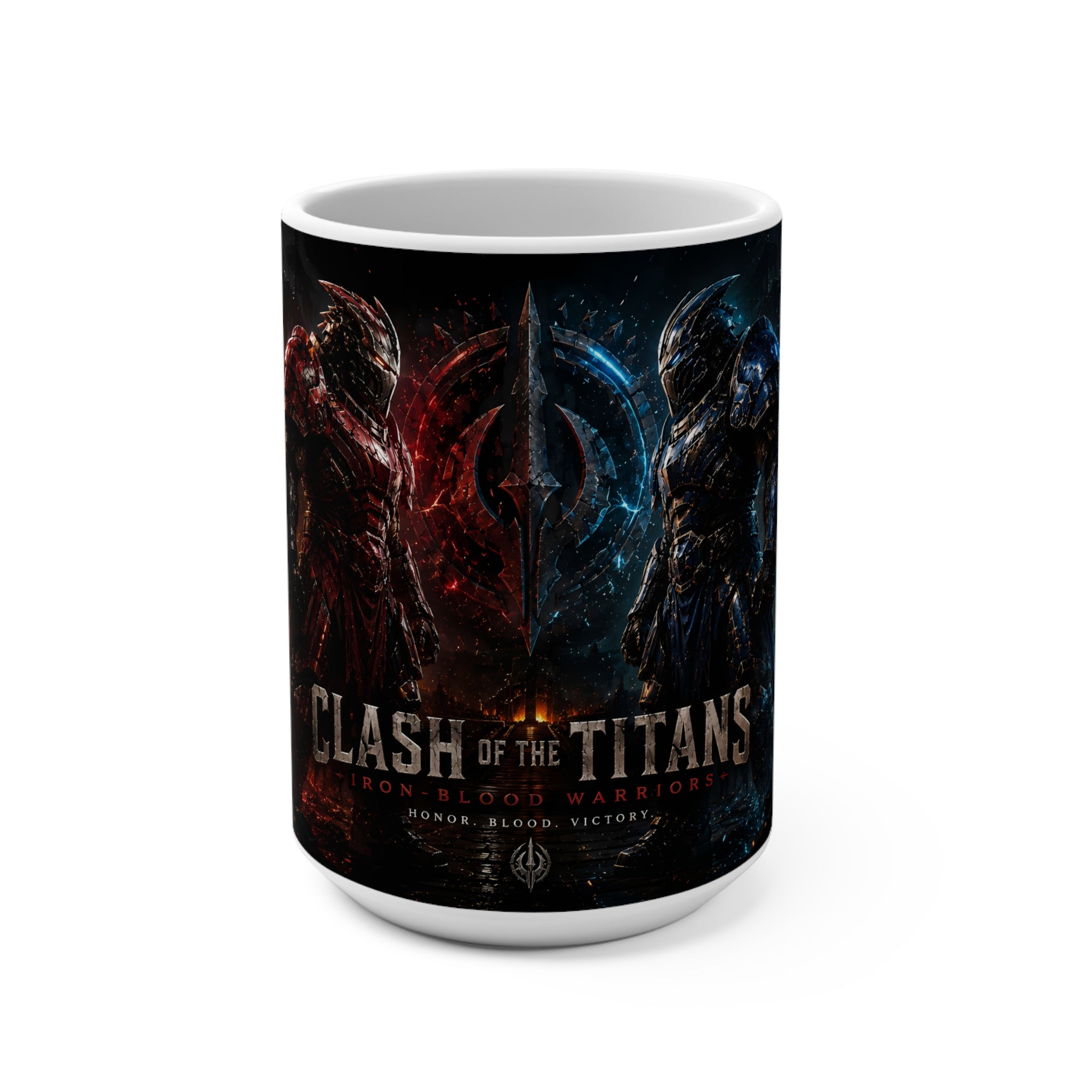 Clash of the Titans 15oz Ceramic Mug – Epic Warrior Battle Coffee Cup