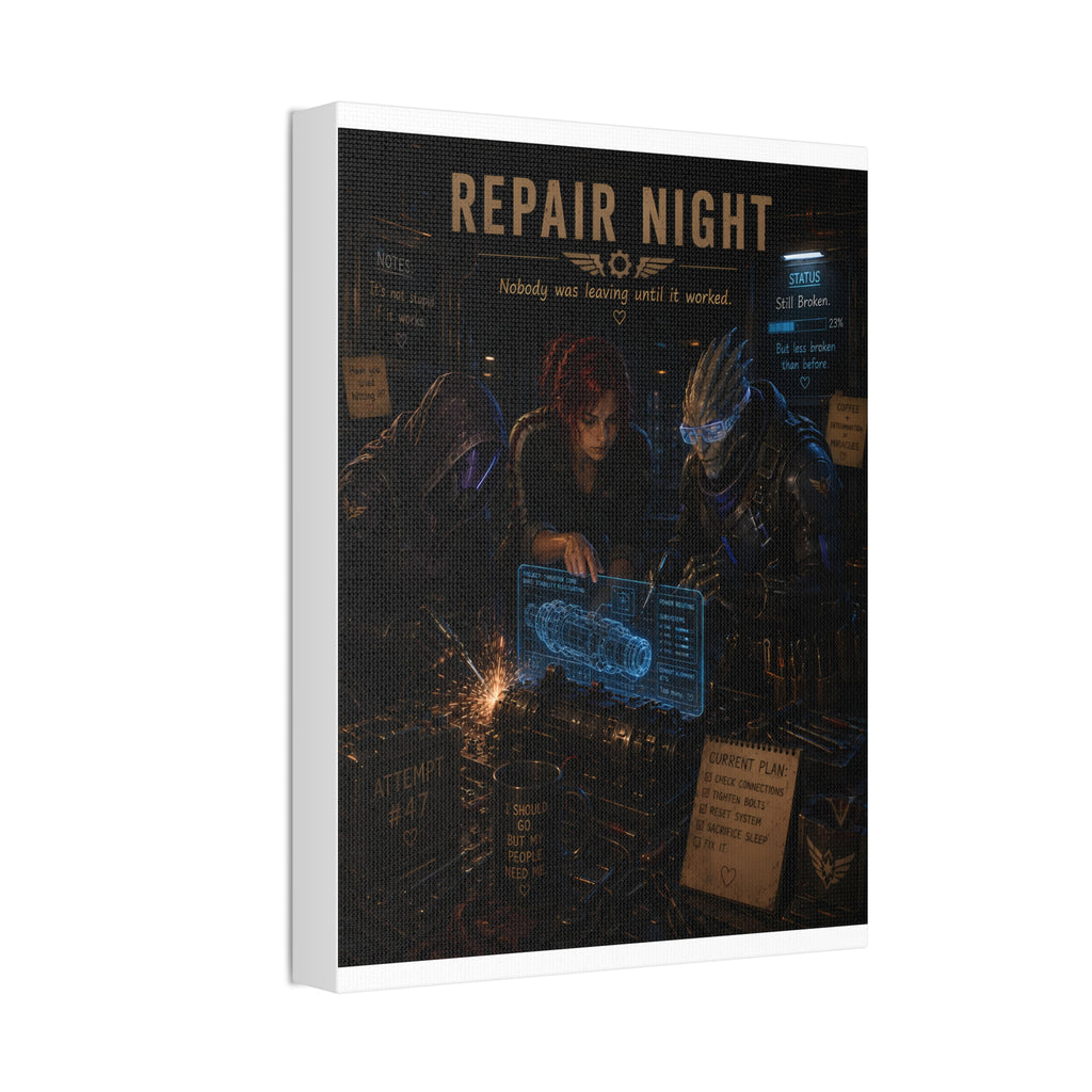 Repair Night — Canvas Wall Art