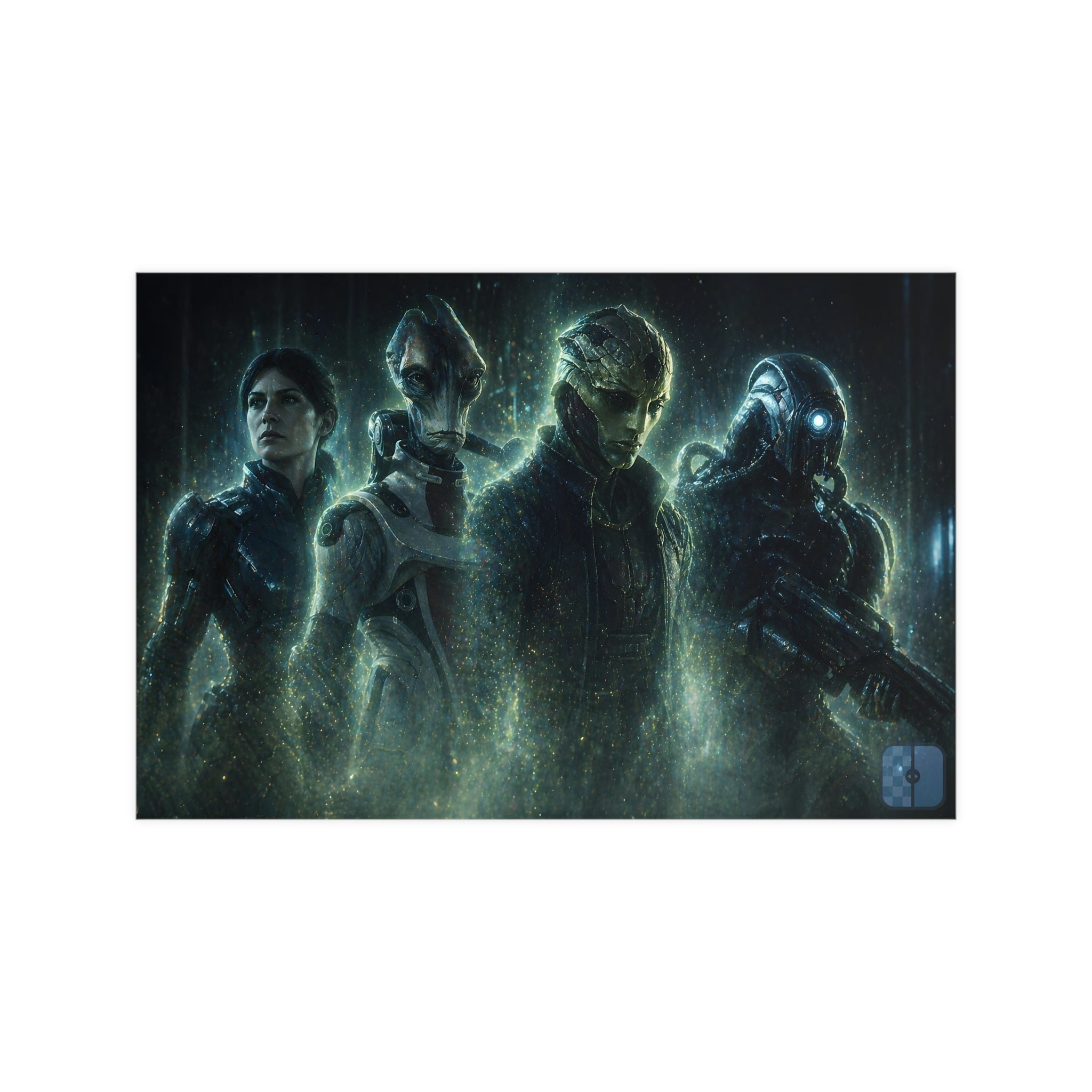 Fallen Not Gone — Mass Effect Squad Fan Art Matte Poster | Wall Art