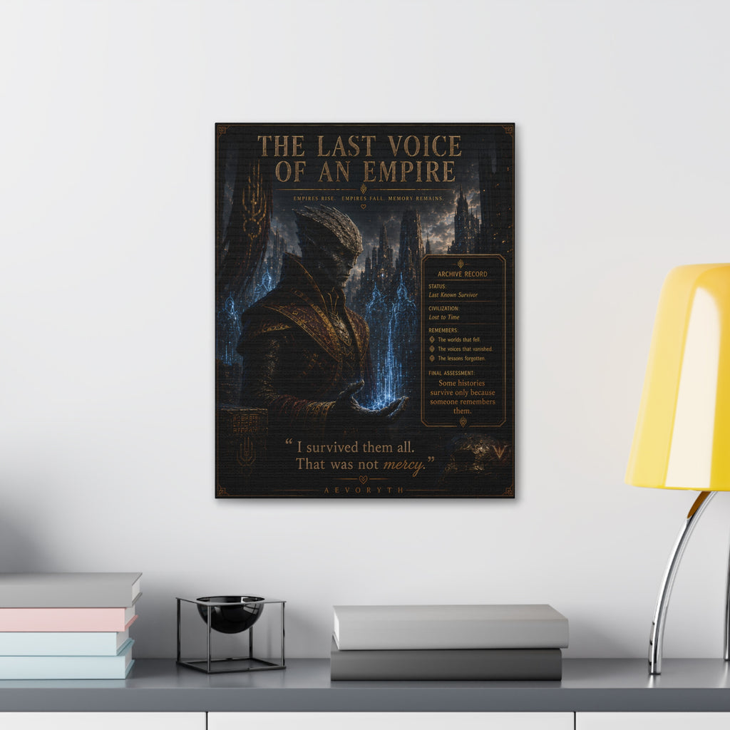 The Last Voice of an Empire — Canvas Wall Art