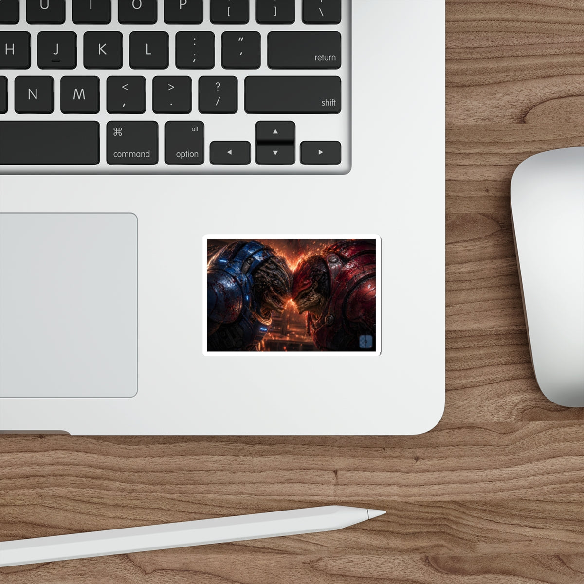 Clash of the Titans — Krogan Warriors Fan Art Die-Cut Sticker | Mass Effect Decal