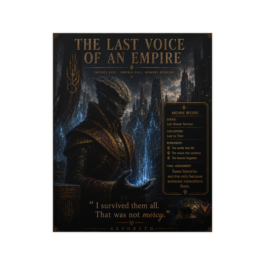 The Last Voice of an Empire — Matte Poster