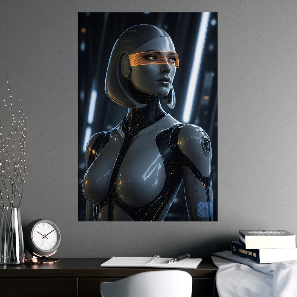 Synthetic Awakening — EDI Fan Art Matte Poster | Mass Effect Wall Art