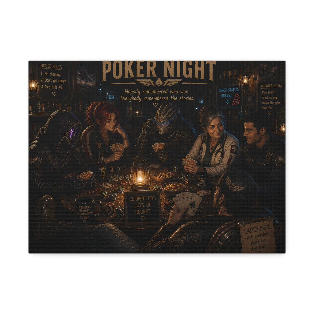 Poker Night — Canvas Wall Art
