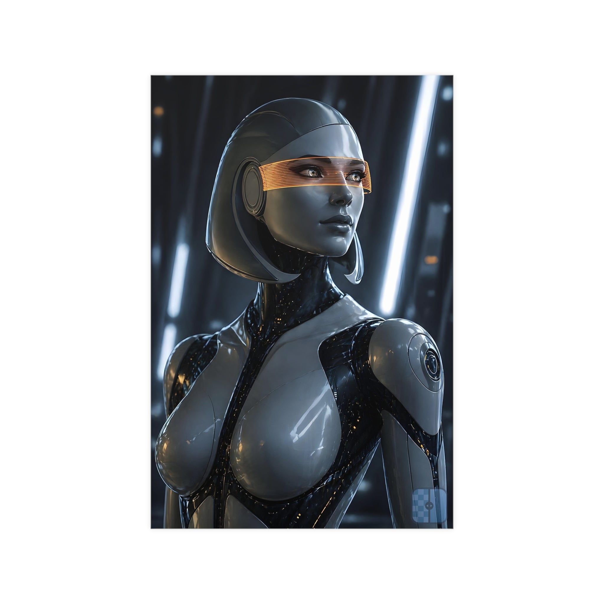 Synthetic Awakening — EDI Fan Art Matte Poster | Mass Effect Wall Art