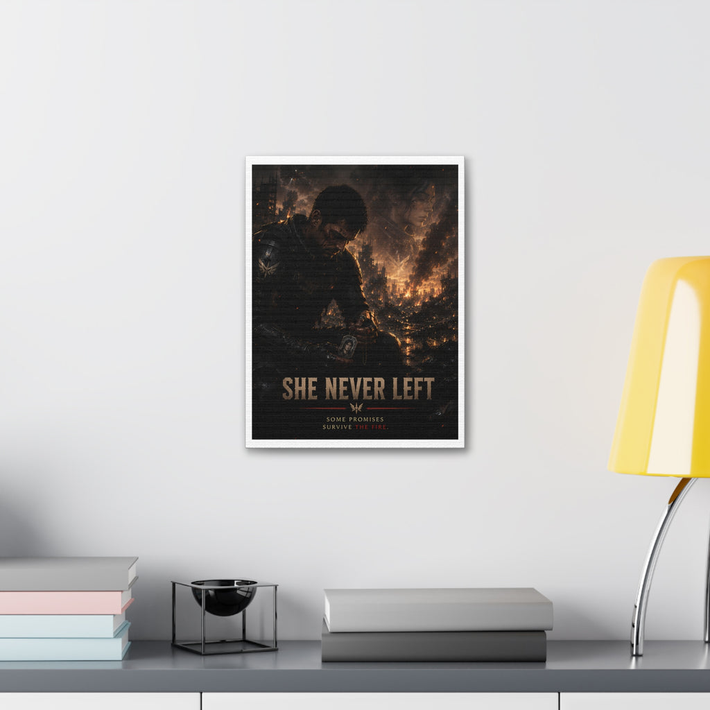 She Never Left — Canvas Wall Art