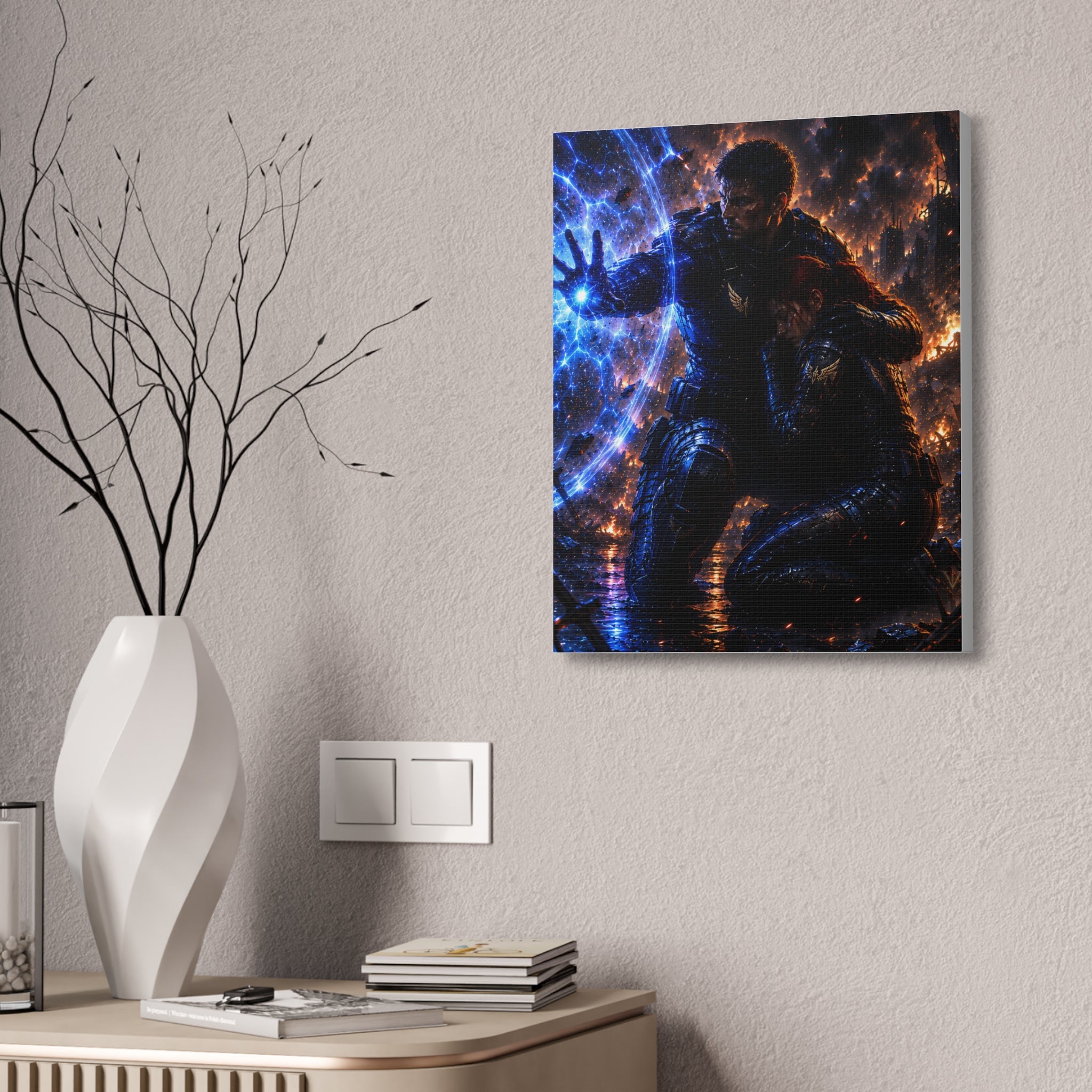 The Shield Between Us — Canvas Wall Art