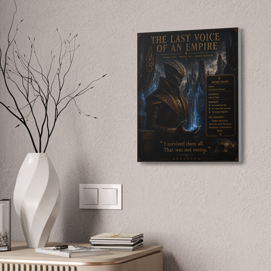 The Last Voice of an Empire — Canvas Wall Art