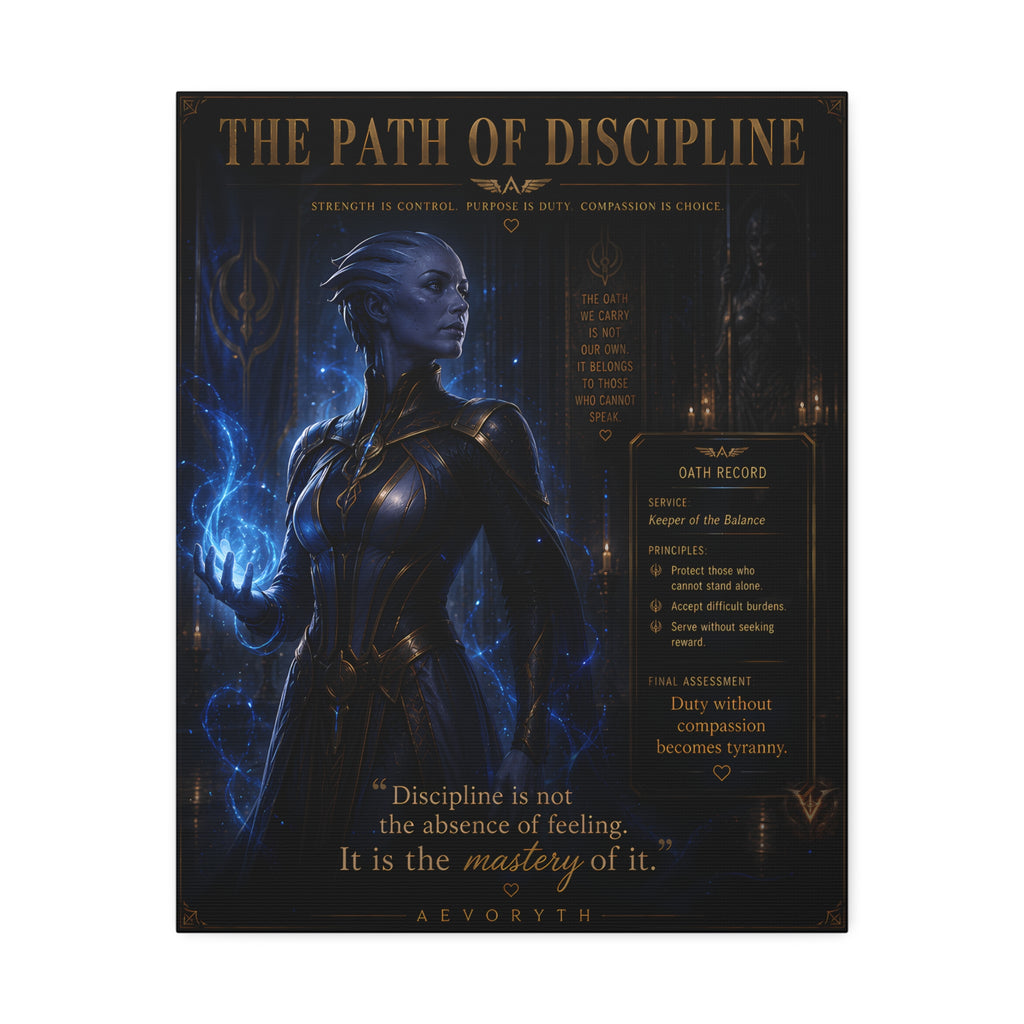 The Path of Discipline — Canvas Wall Art