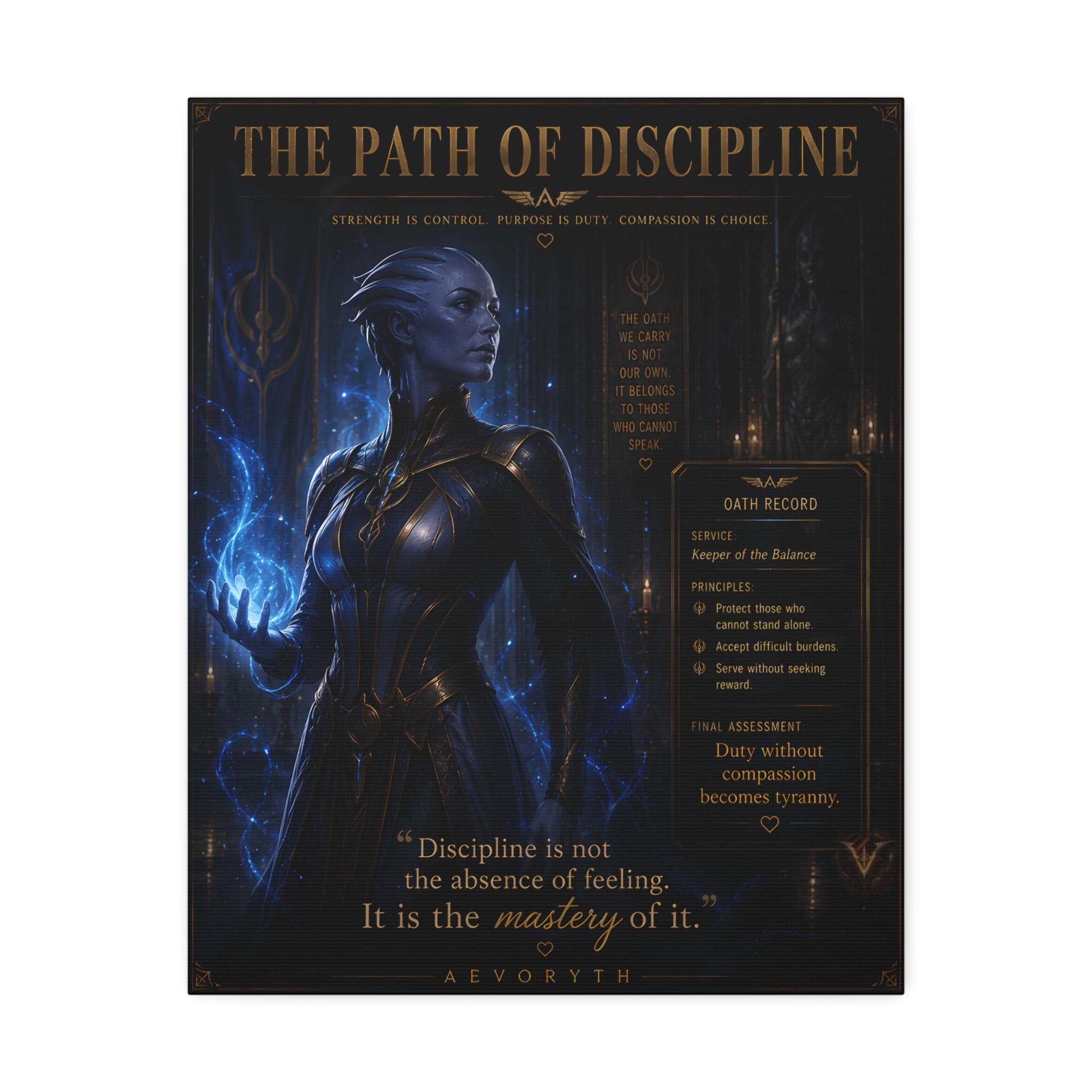 The Path of Discipline — Canvas Wall Art