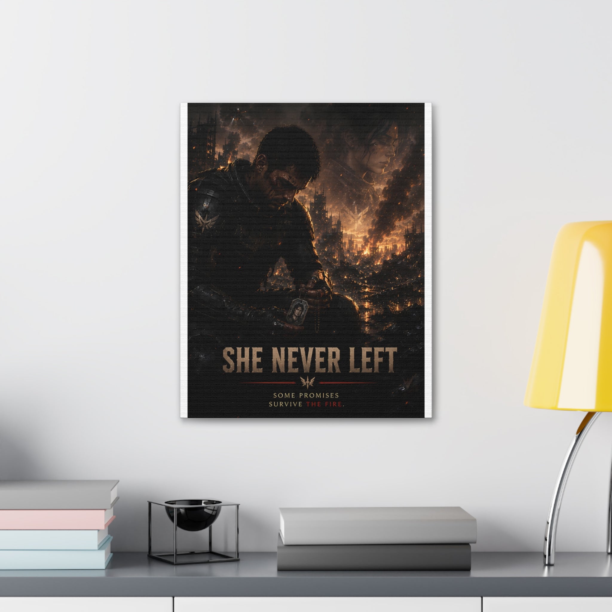 She Never Left — Canvas Wall Art