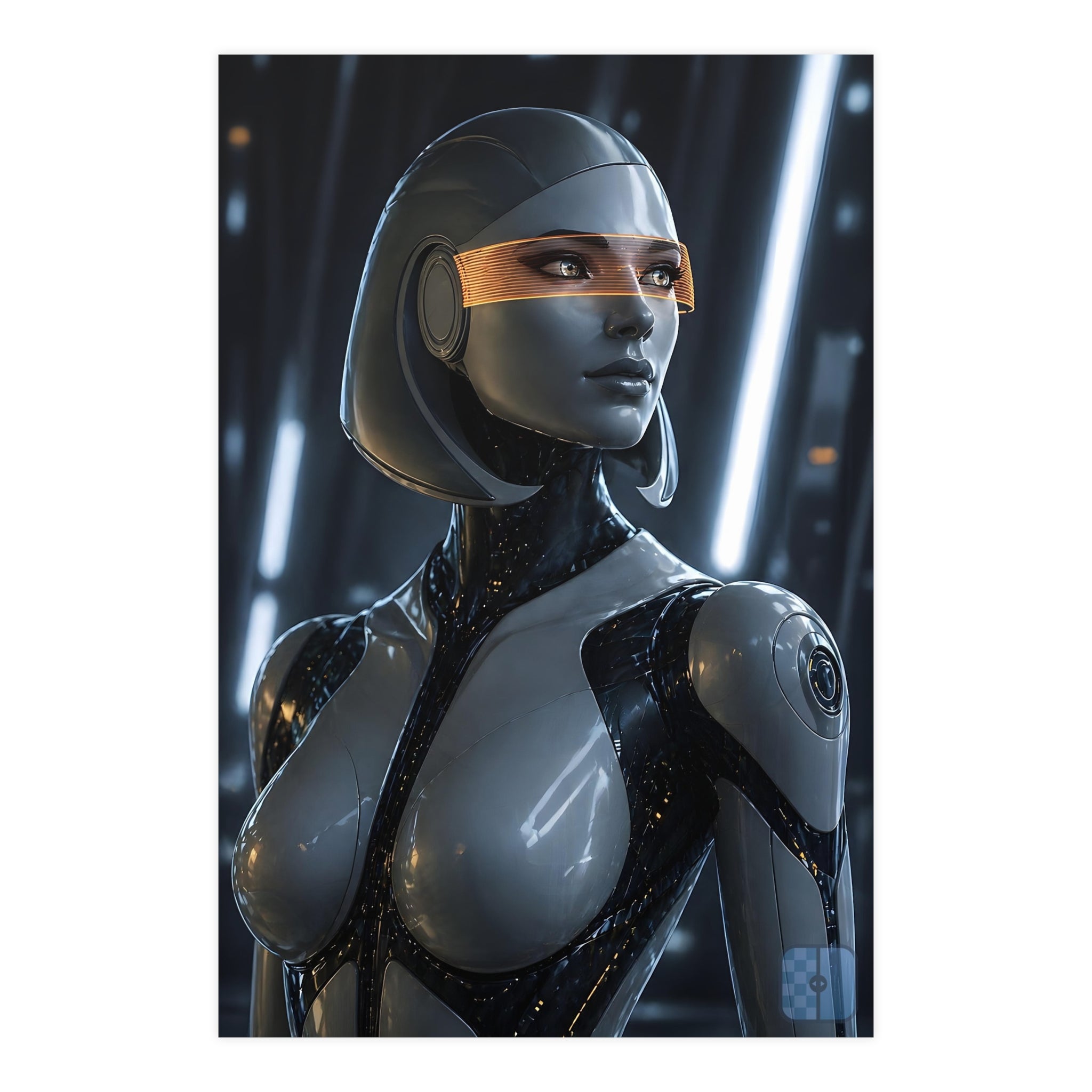Synthetic Awakening — EDI Fan Art Matte Poster | Mass Effect Wall Art
