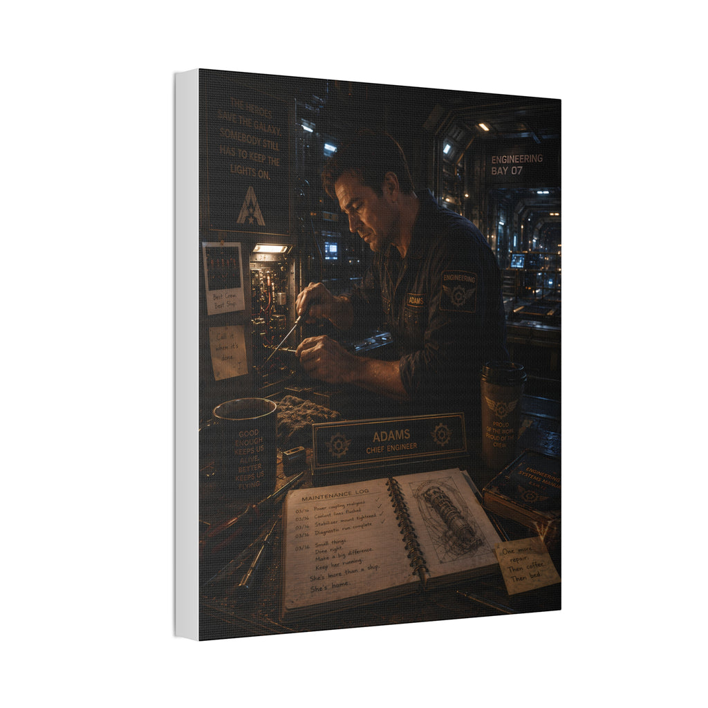 One More Repair — Canvas Wall Art