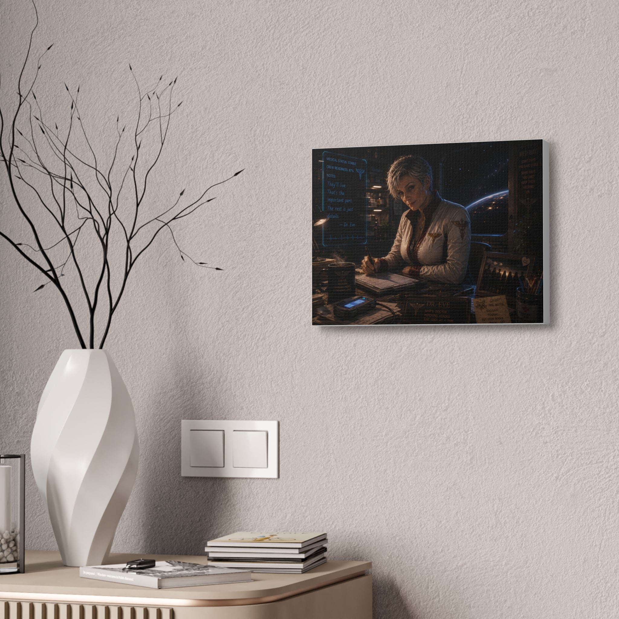 Holding the Line — Canvas Wall Art