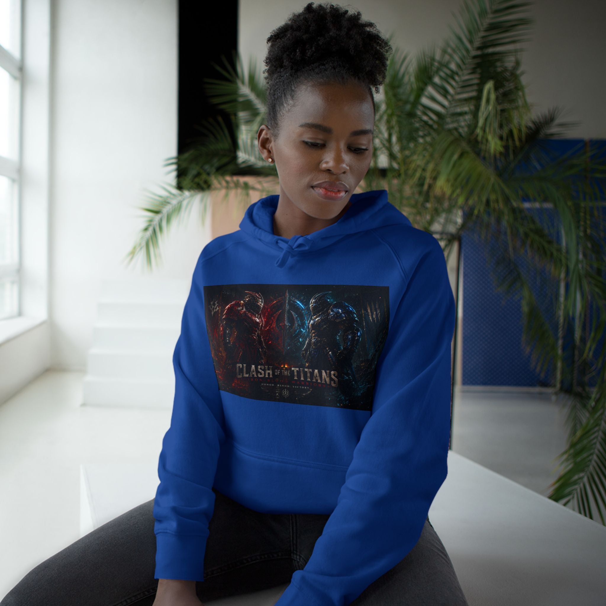 Clash of Titans Hoodie — Dual Dragon Battle Graphic Pullover
