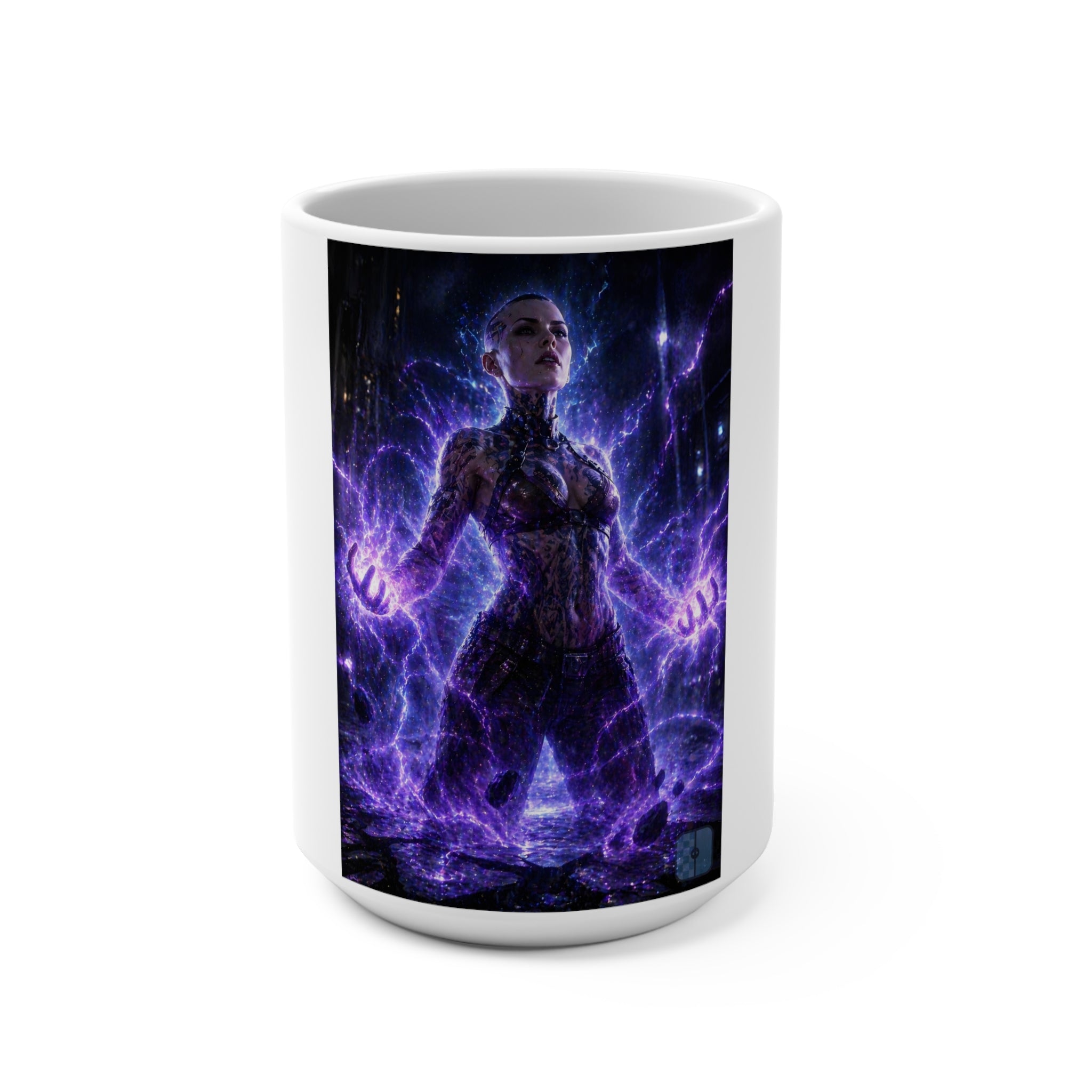 Unleashed — Jack Fan Art 15oz Ceramic Mug | Mass Effect Biotic