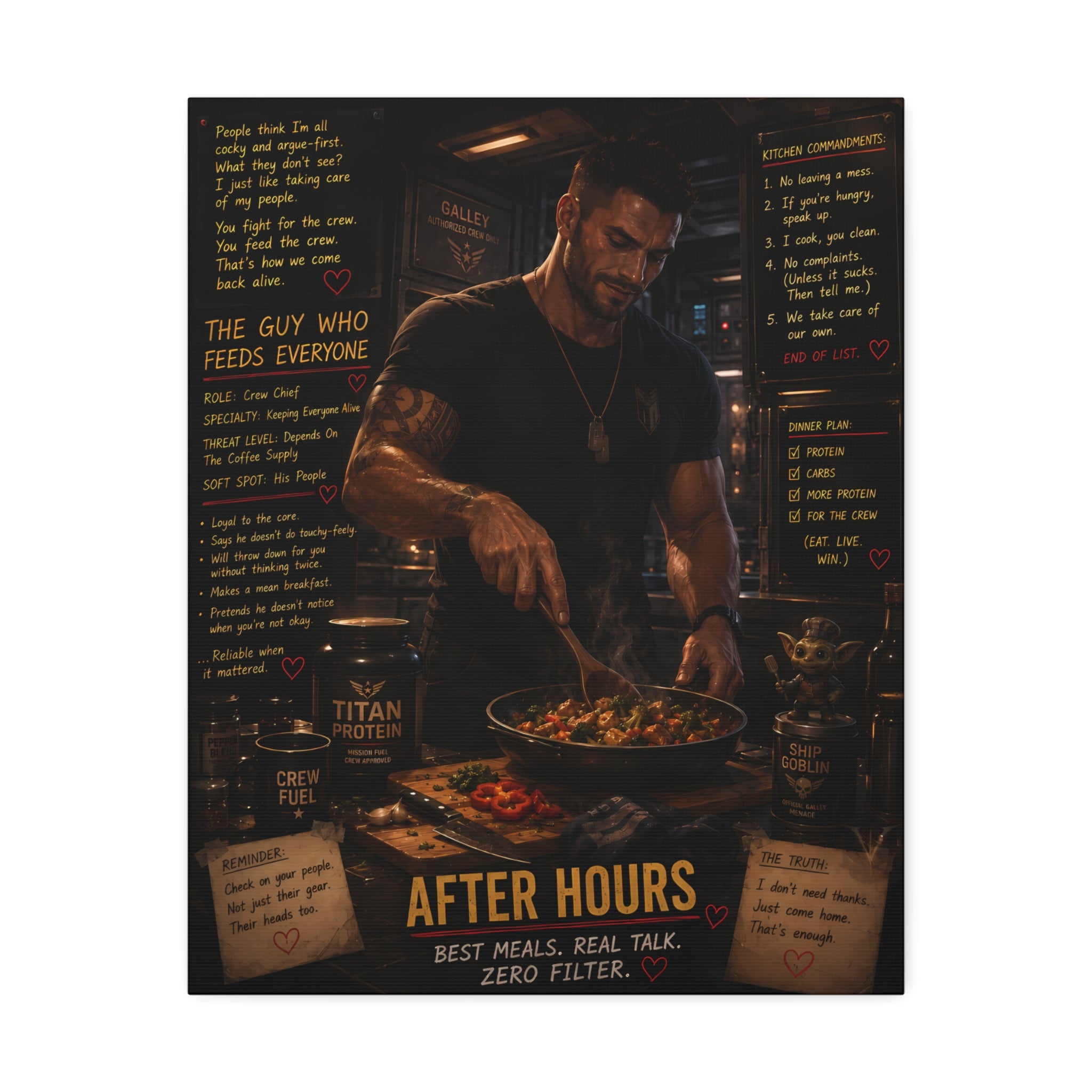 After Hours Off Duty — Canvas Wall Art