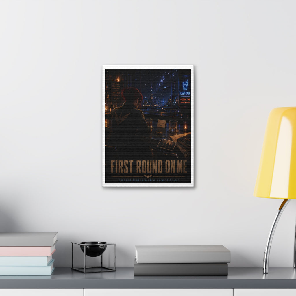 First Round On Me — Canvas Wall Art