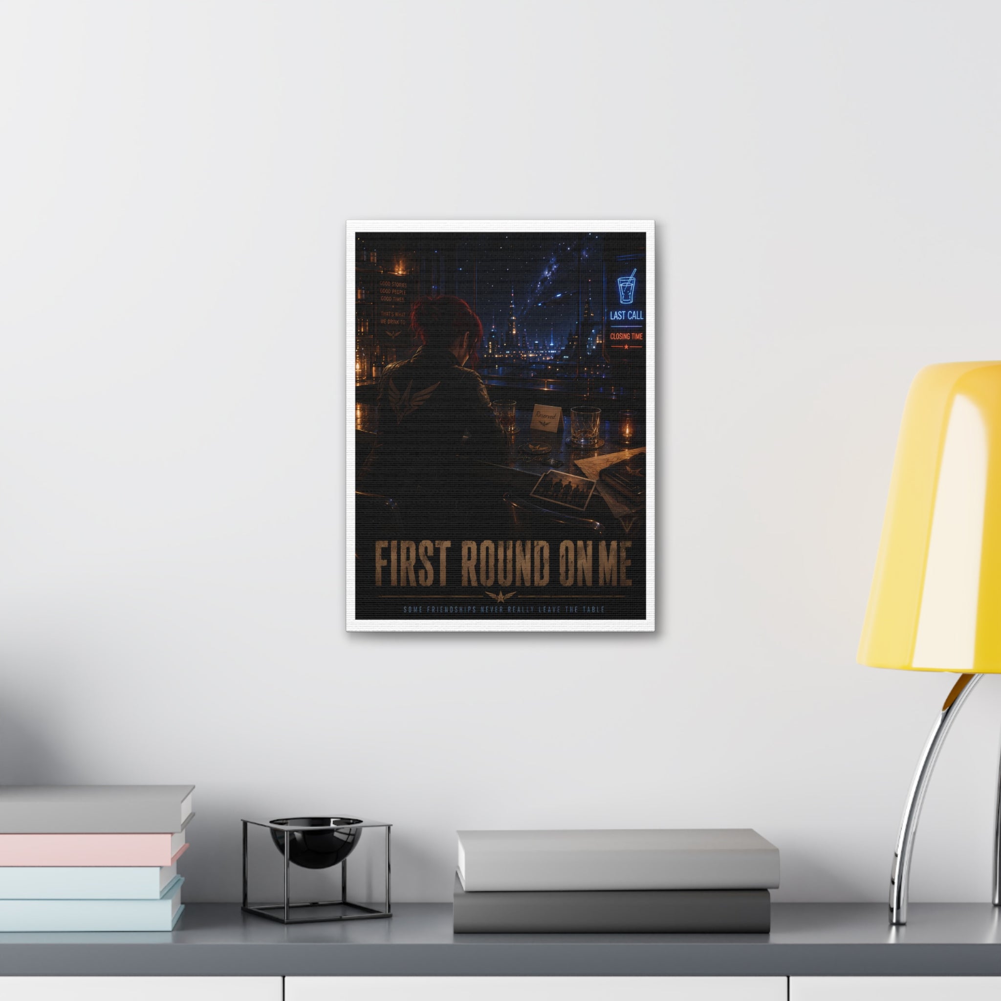 First Round On Me — Canvas Wall Art