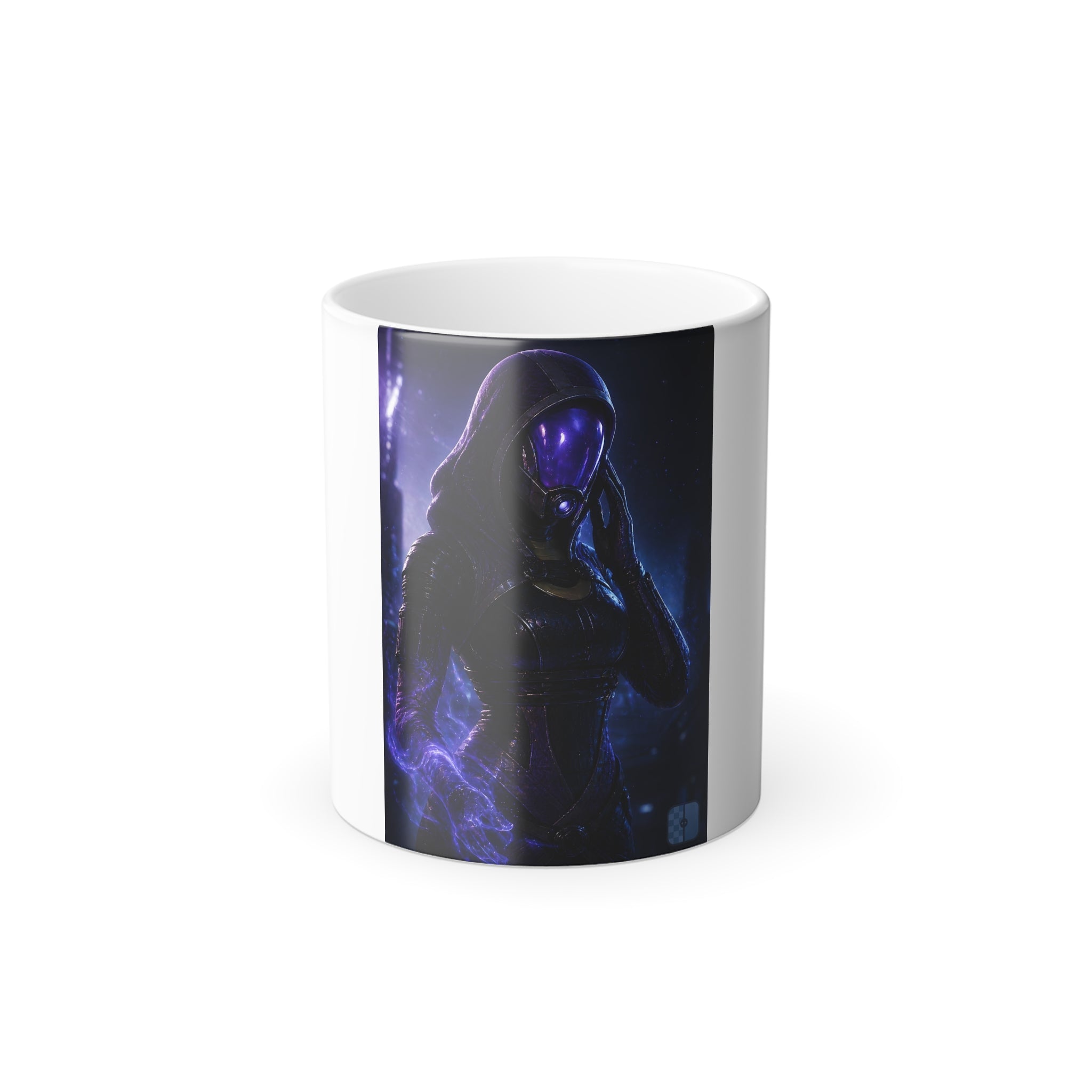 Behind the Mask — Tali'Zorah Fan Art Color-Changing Mug | Mass Effect 11oz Magic Mug