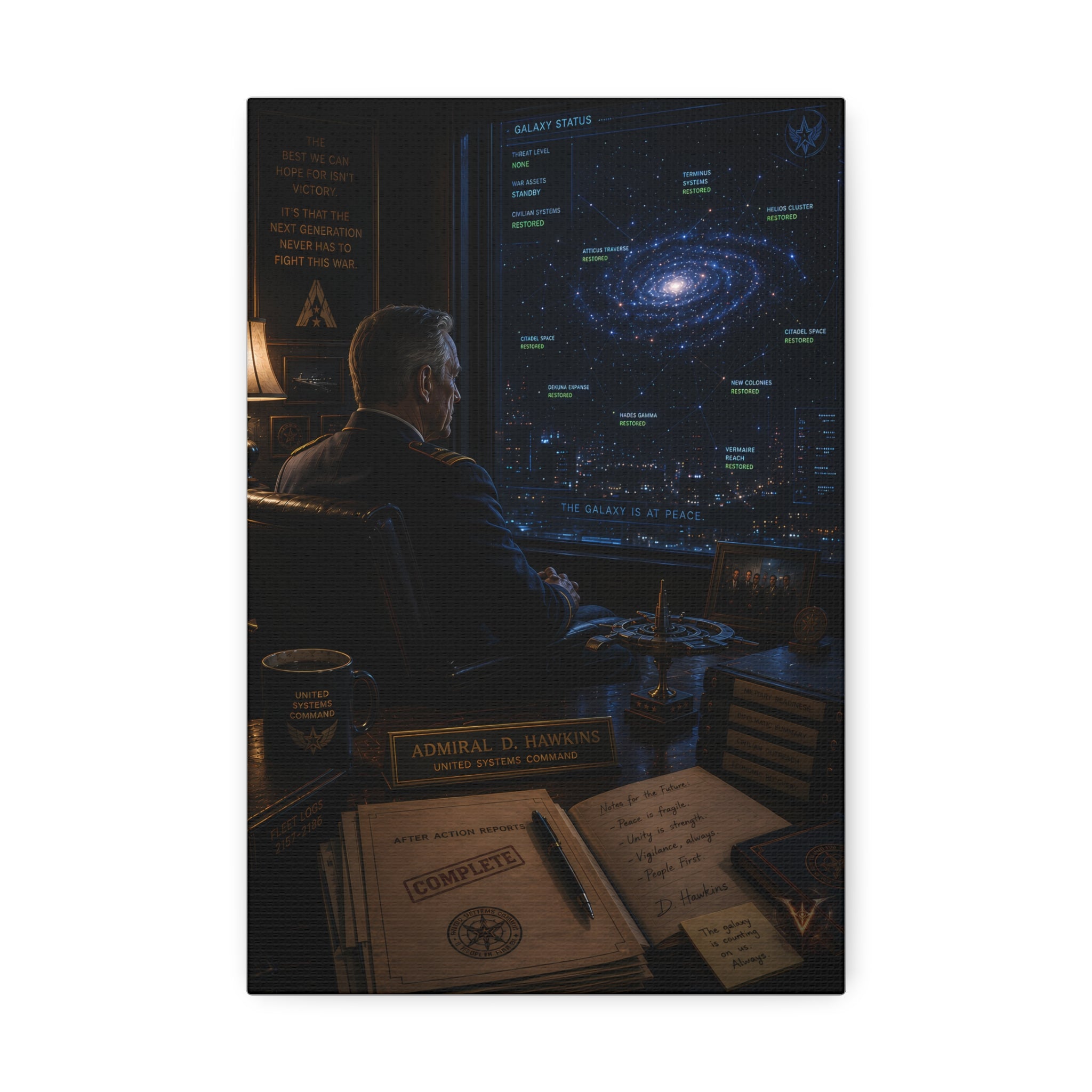 The Galaxy Is at Peace — Canvas Wall Art