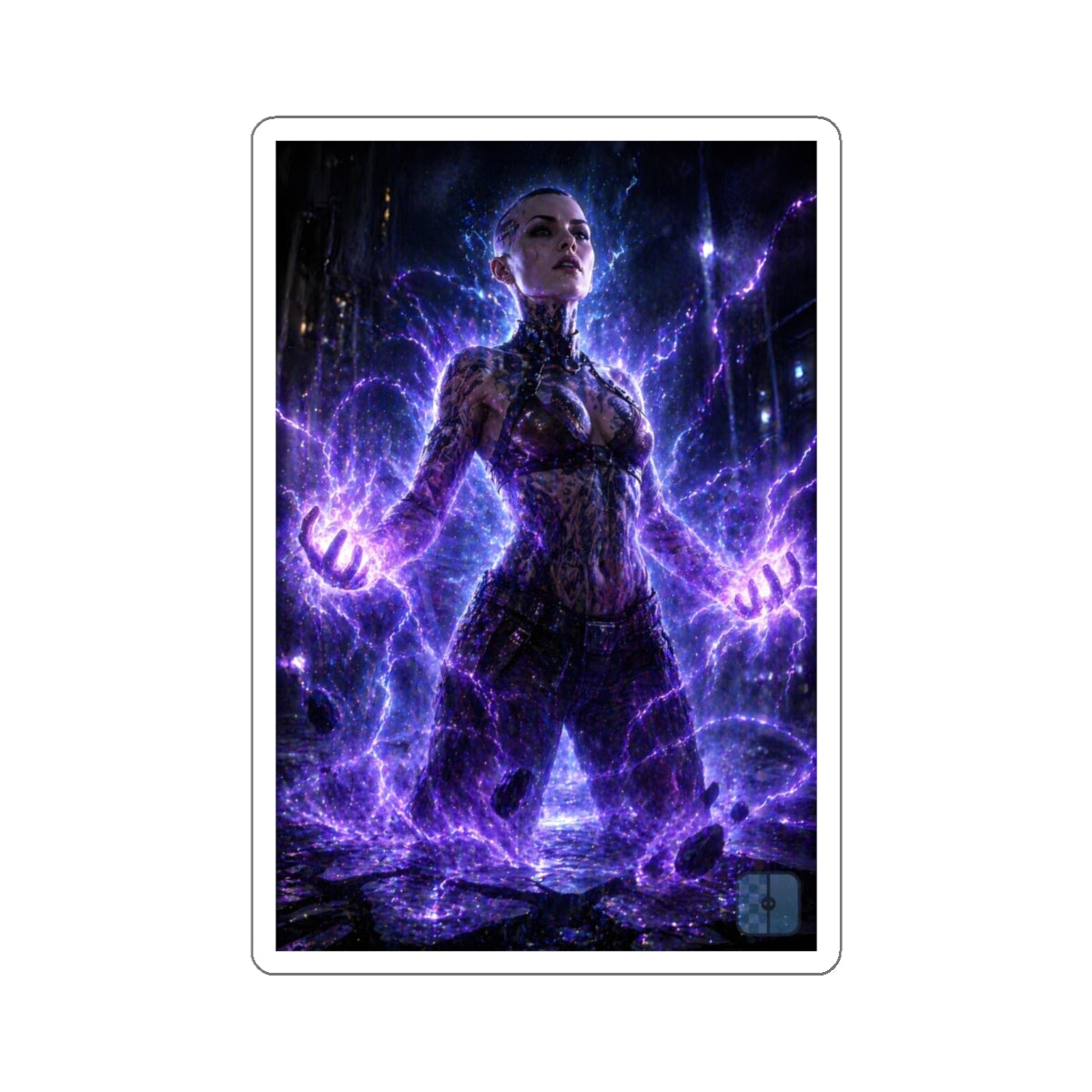 Unleashed — Jack Fan Art Die-Cut Sticker | Mass Effect Biotic Decal
