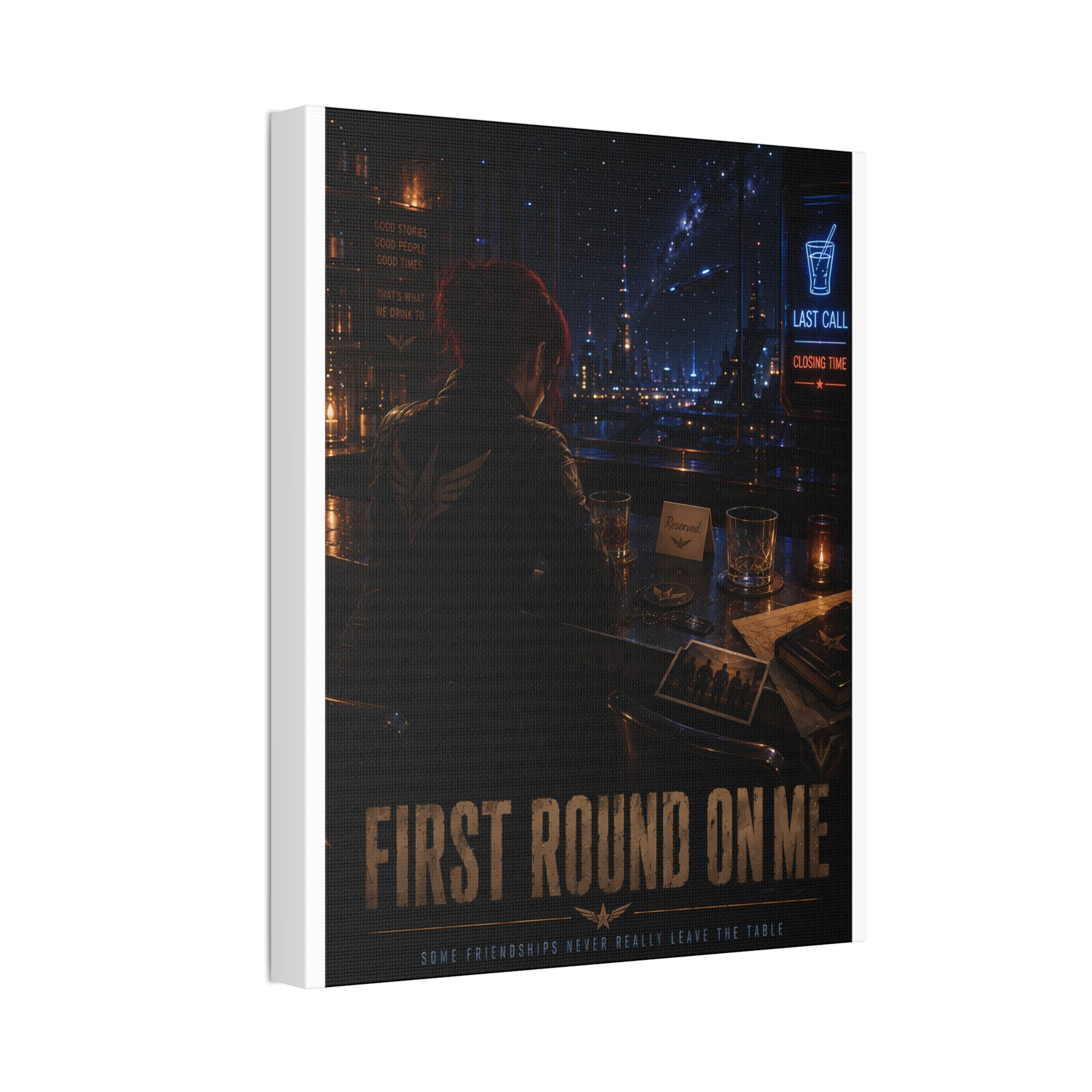 First Round On Me — Canvas Wall Art