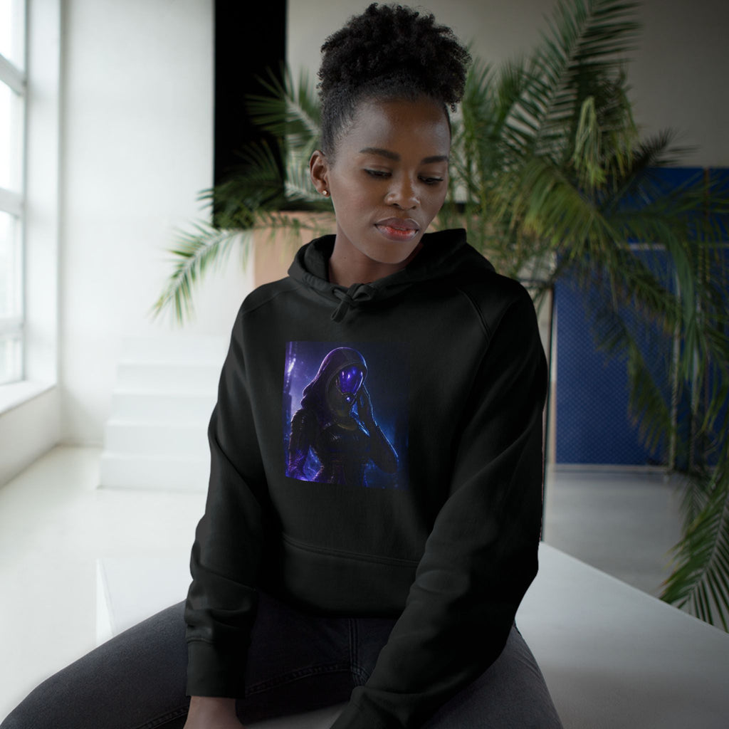 Behind the Mask — Tali'Zorah Fan Art Hoodie | Mass Effect Graphic Pullover