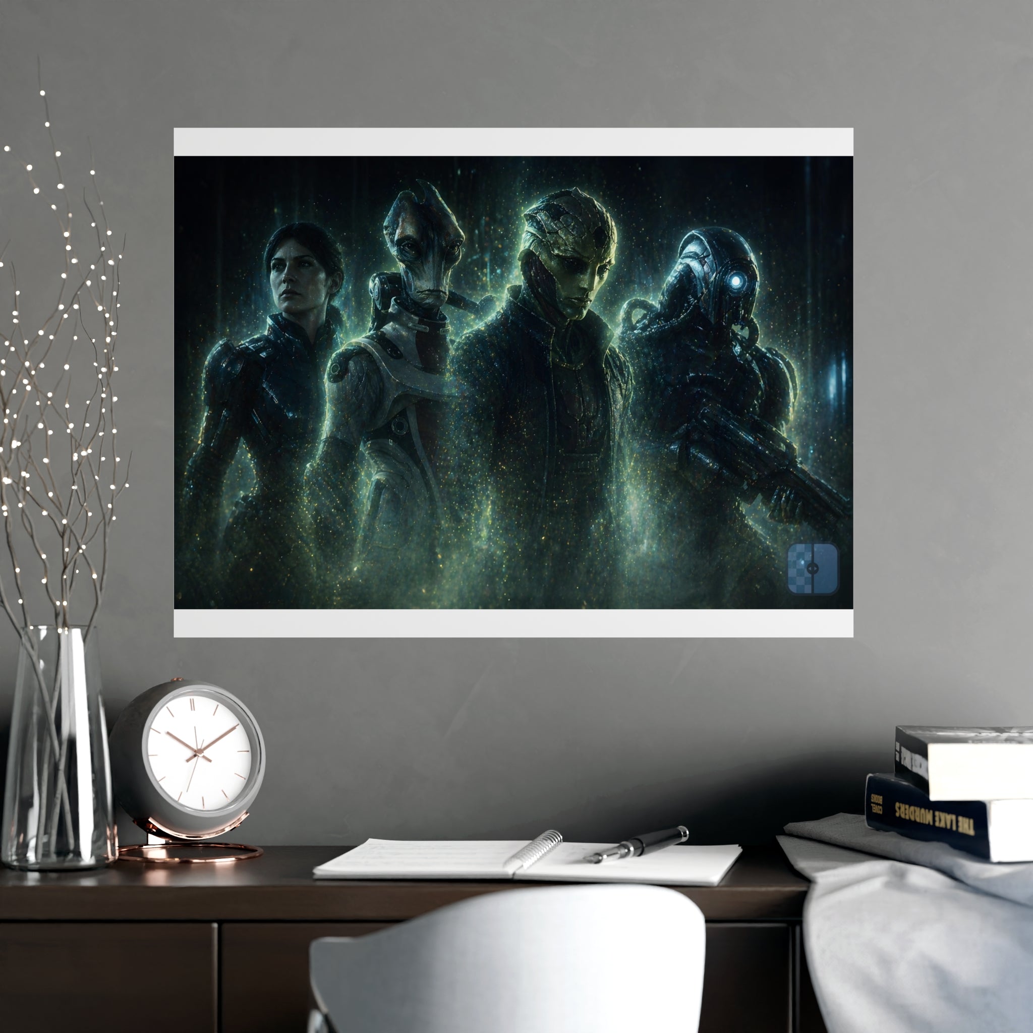 Fallen Not Gone — Mass Effect Squad Fan Art Matte Poster | Wall Art