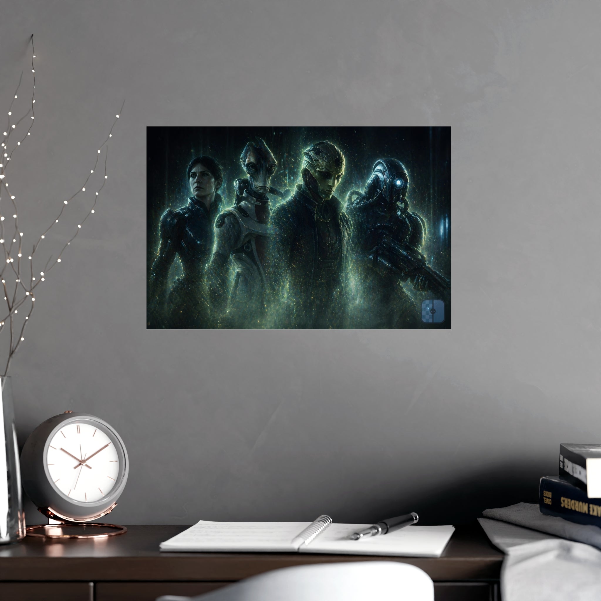 Fallen Not Gone — Mass Effect Squad Fan Art Matte Poster | Wall Art