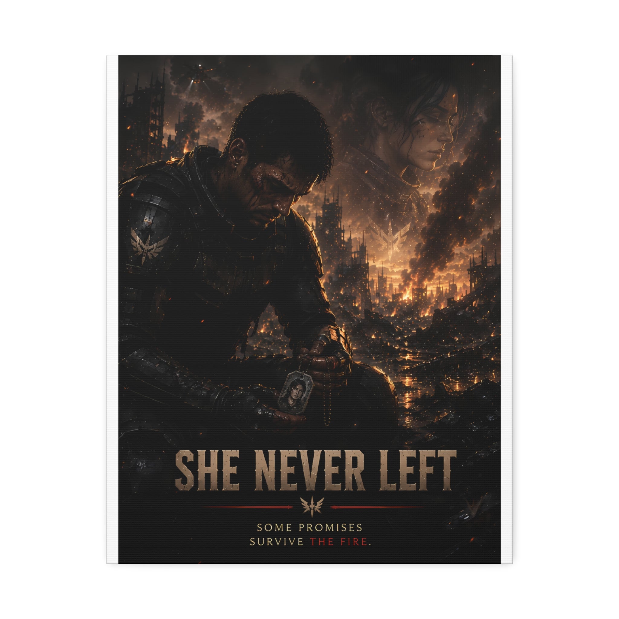She Never Left — Canvas Wall Art