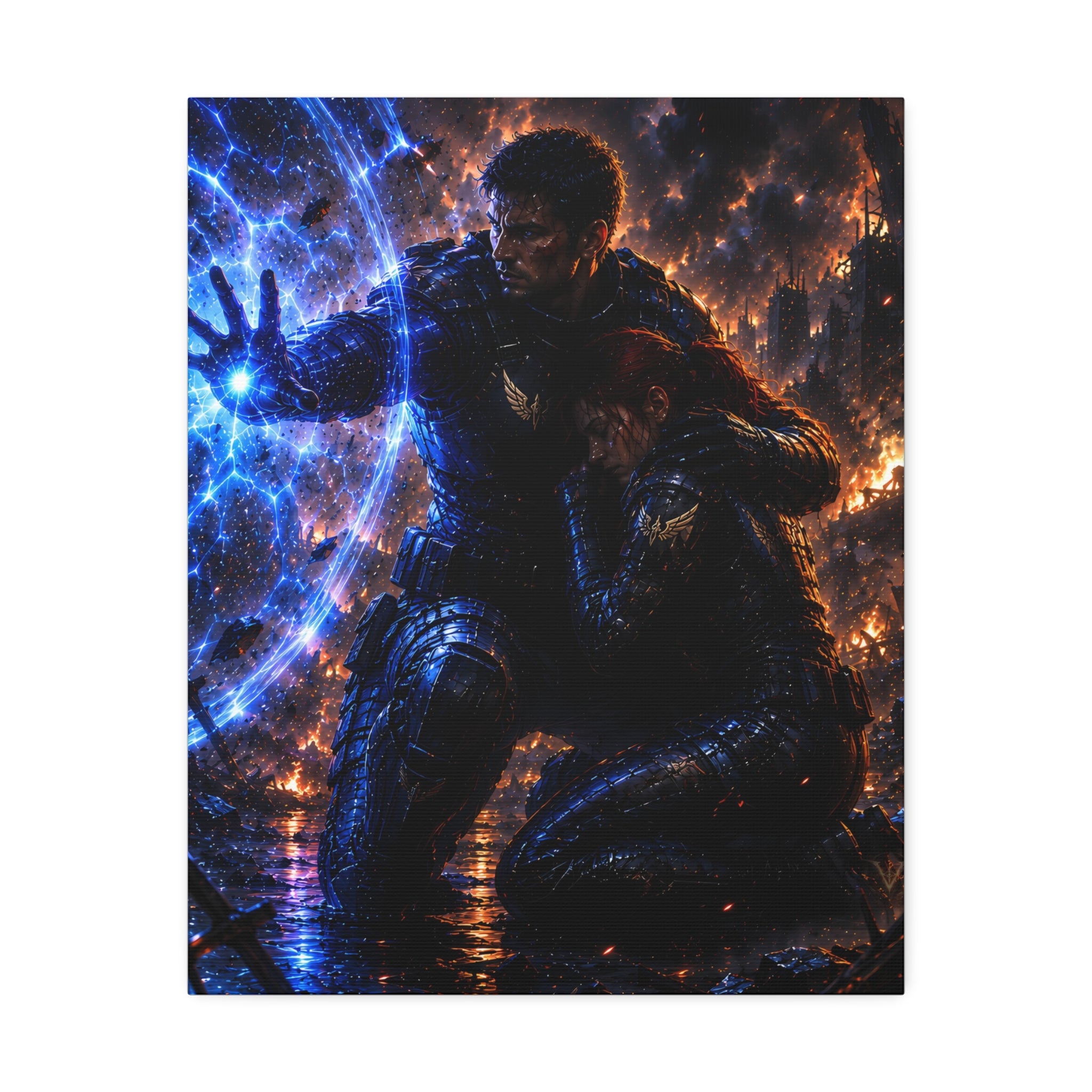 The Shield Between Us — Canvas Wall Art