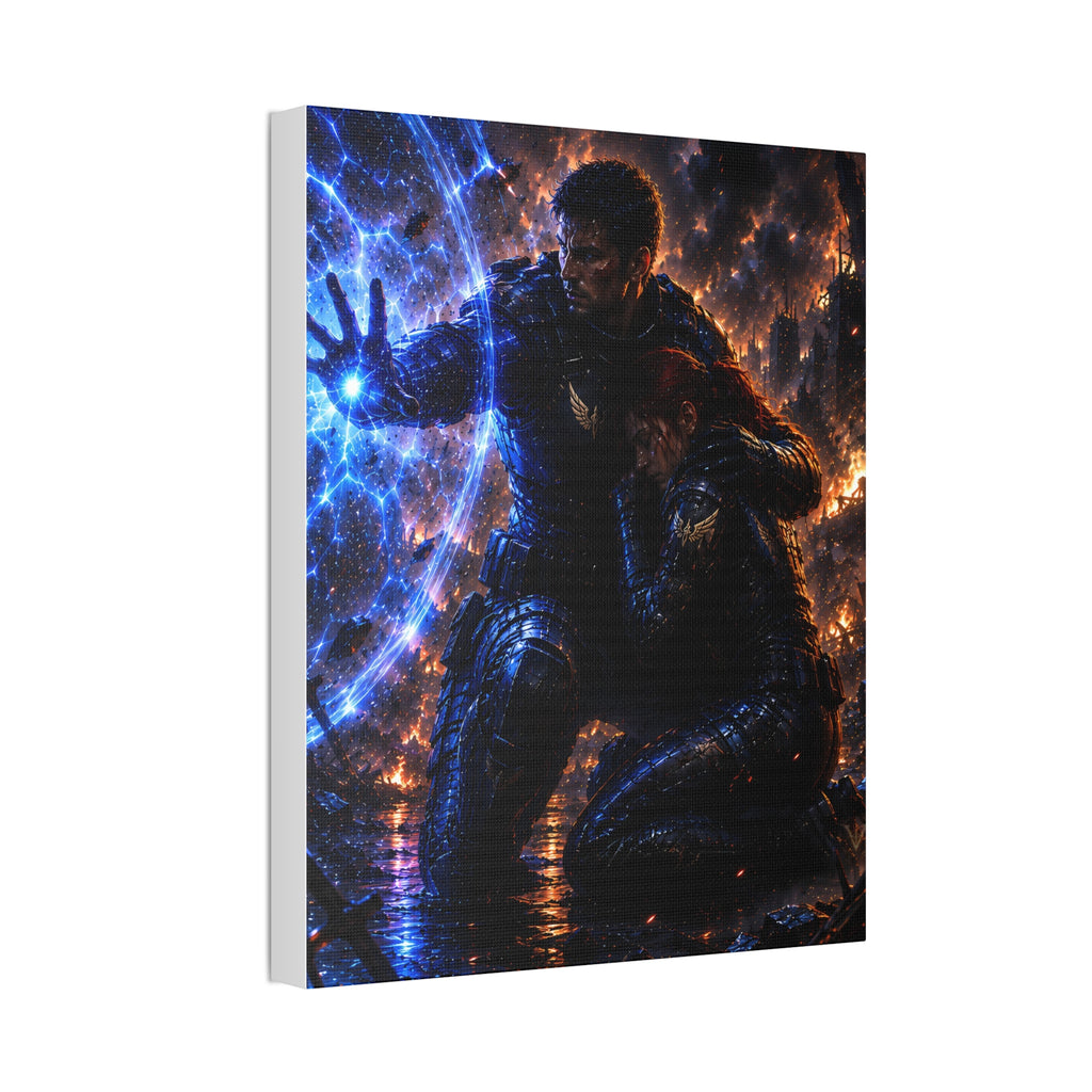 The Shield Between Us — Canvas Wall Art