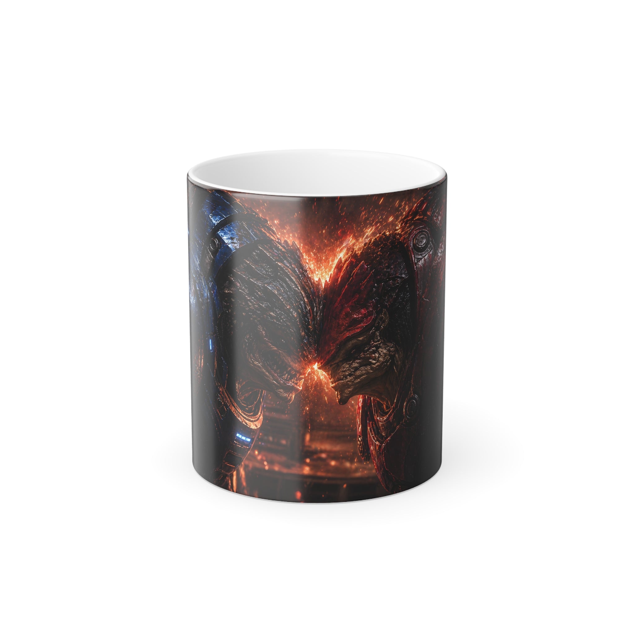Clash of the Titans — Krogan Warriors Fan Art Color-Changing Mug | Mass Effect 11oz Magic Mug