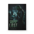 I Remember What We Lost Hardcover Journal — Dark Fantasy Loki Tribute Notebook