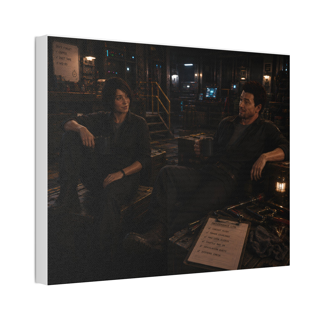 Good Friends, Bad Coffee — Canvas Wall Art
