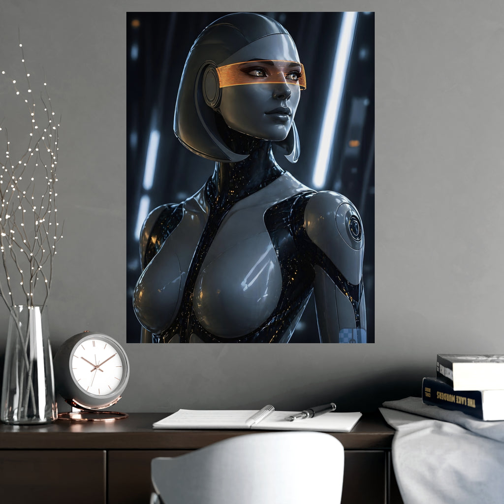 Synthetic Awakening — EDI Fan Art Matte Poster | Mass Effect Wall Art