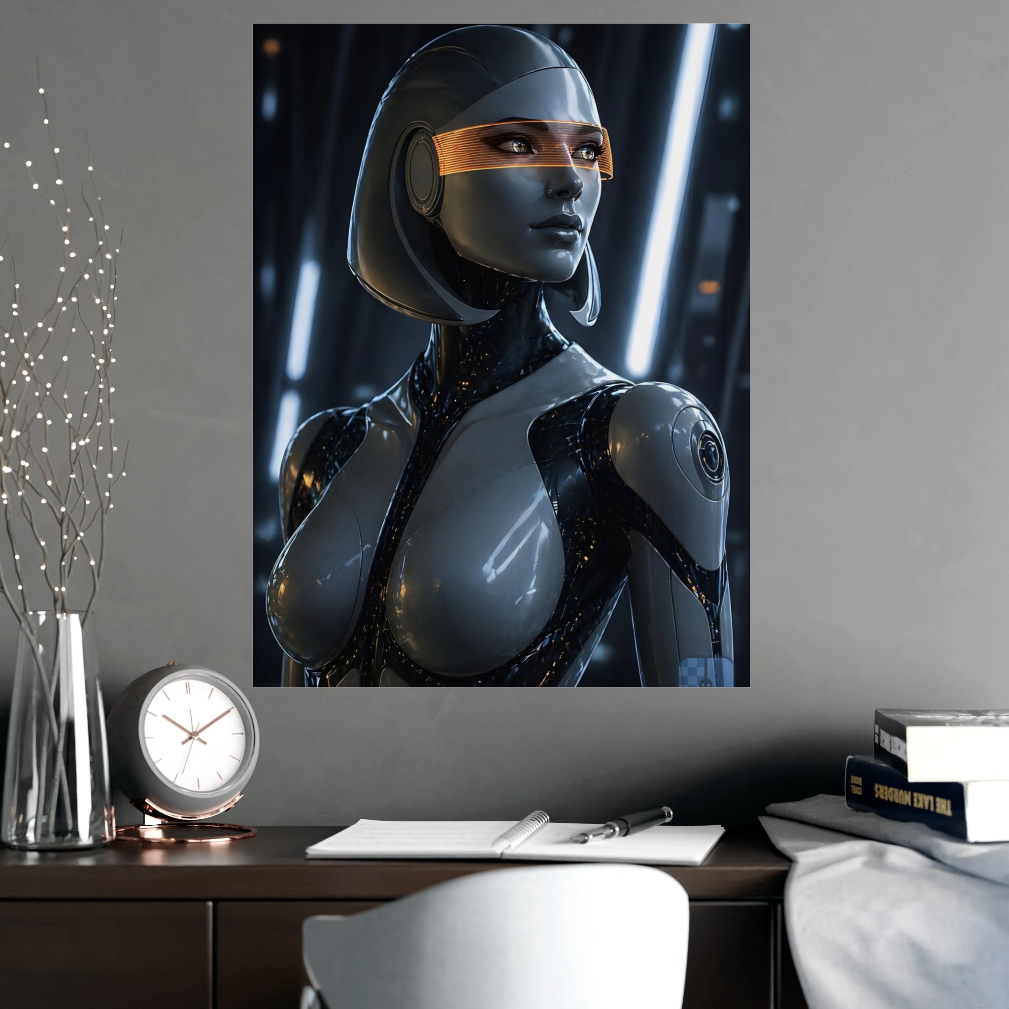 Synthetic Awakening — EDI Fan Art Matte Poster | Mass Effect Wall Art