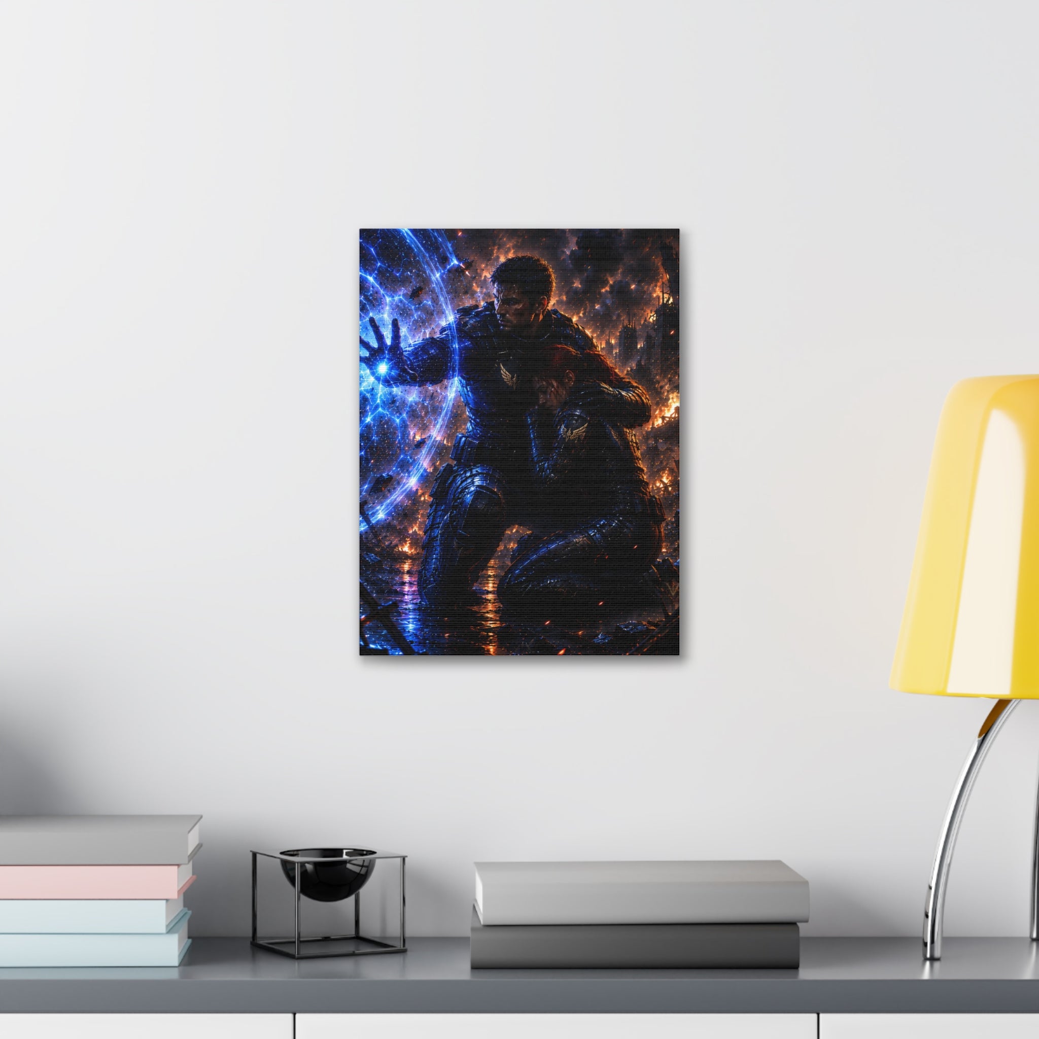 The Shield Between Us — Canvas Wall Art