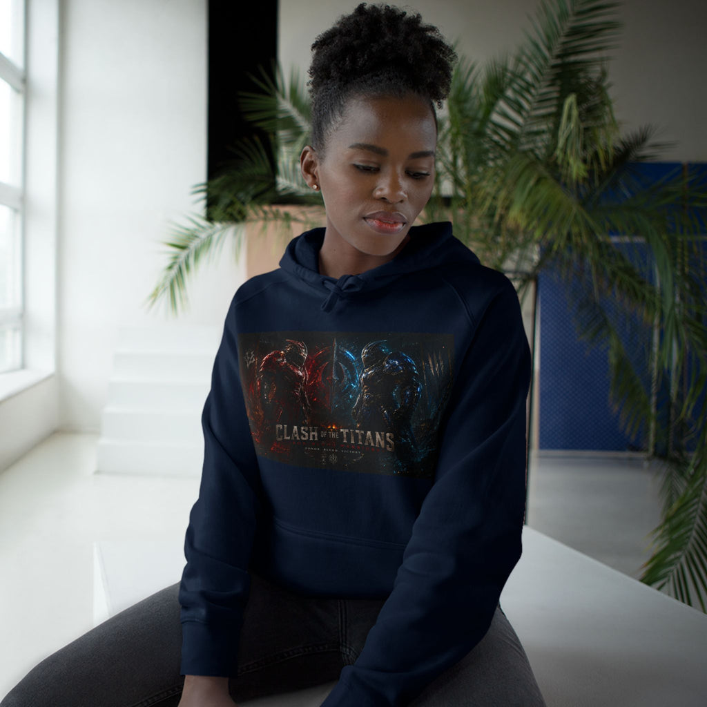Clash of Titans Hoodie — Dual Dragon Battle Graphic Pullover
