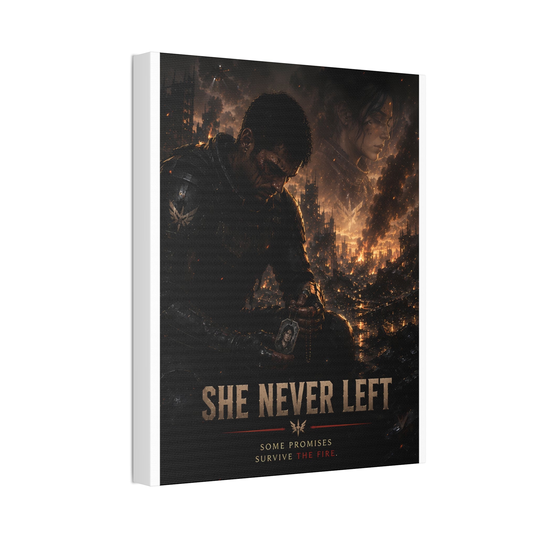 She Never Left — Canvas Wall Art