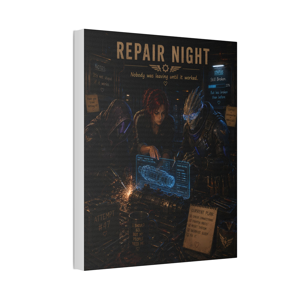 Repair Night — Canvas Wall Art
