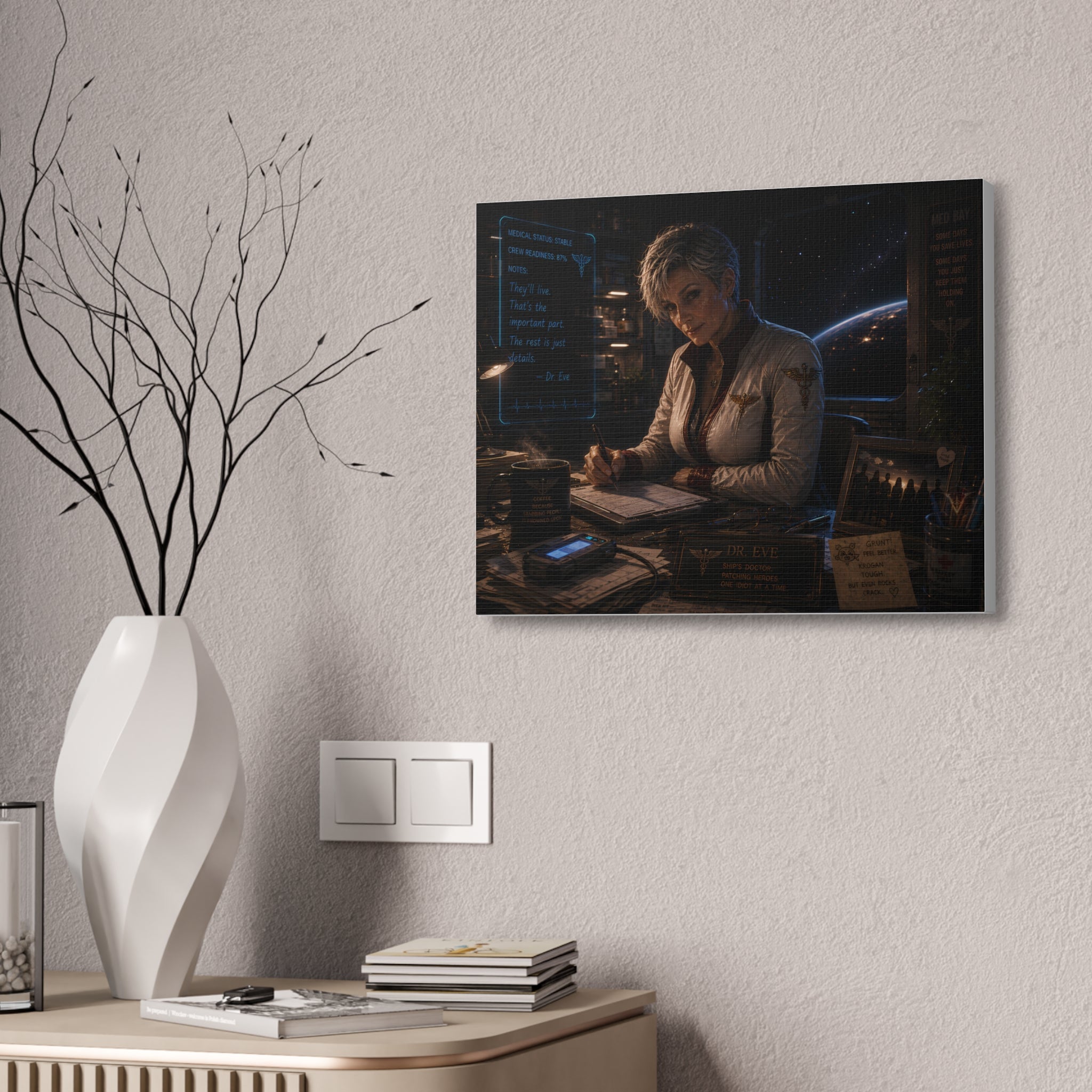 Holding the Line — Canvas Wall Art