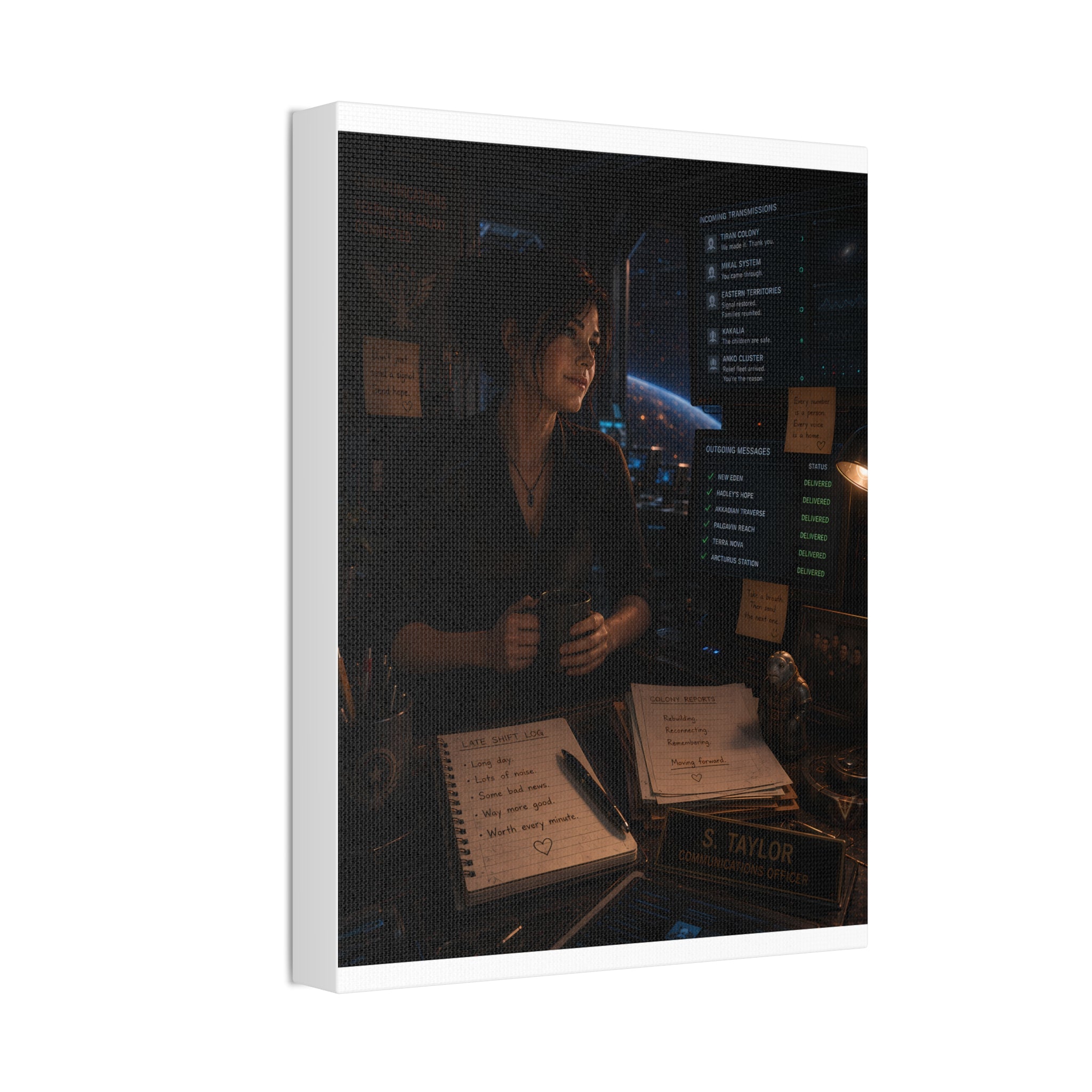 The Last Message — Canvas Wall Art