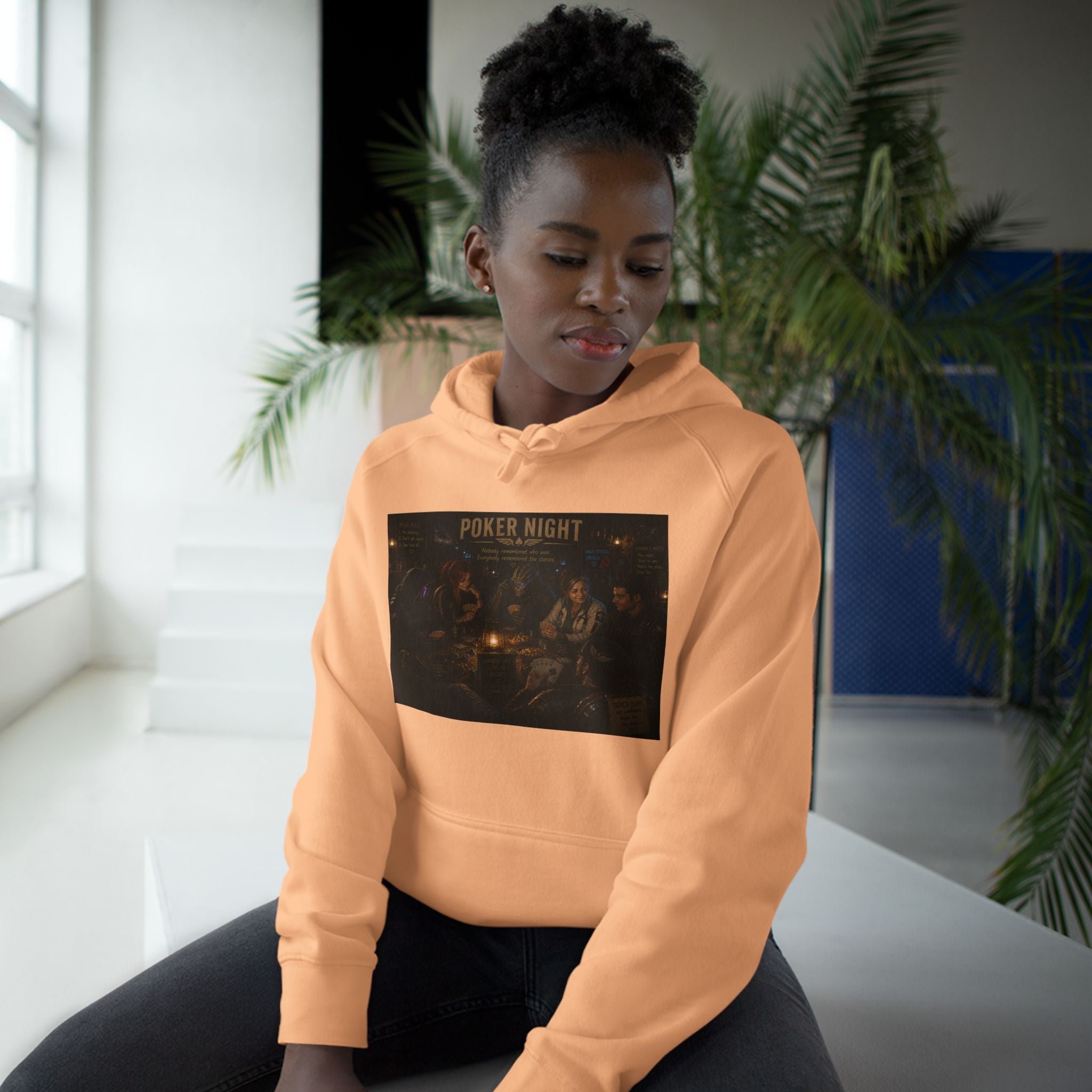 Poker Night Hoodie — Vintage Card Game Crew Sweatshirt